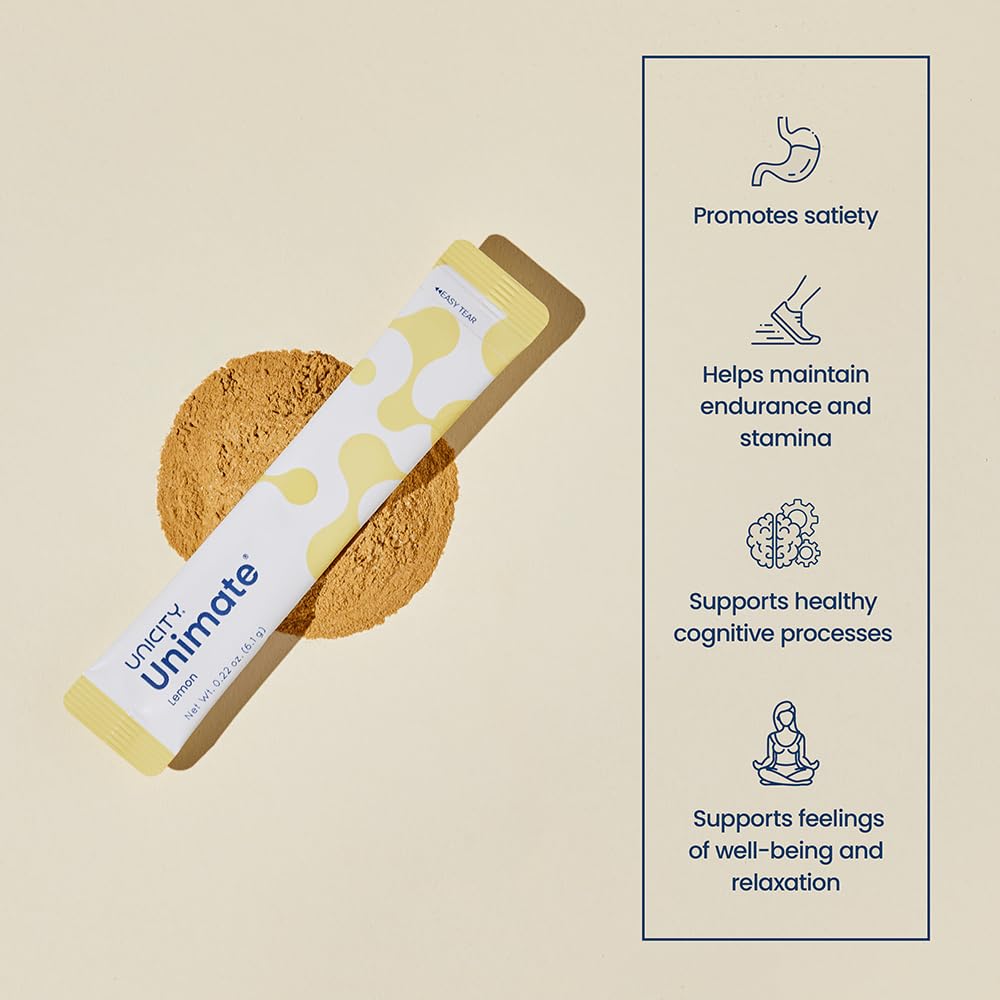 Unicity Feel Great System pour image showing easy mixing for a refreshing routine