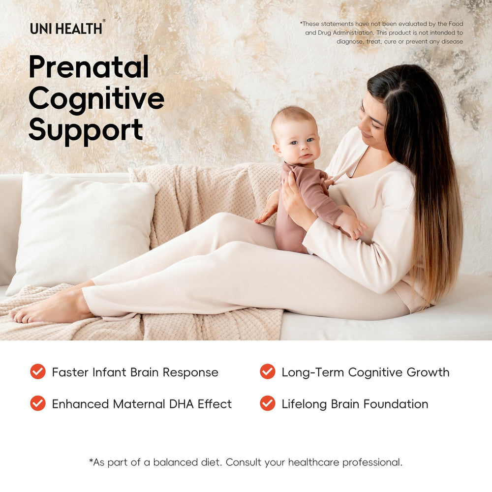 UniHealth Choline with prenatal context aiding balanced maternal nutrition.