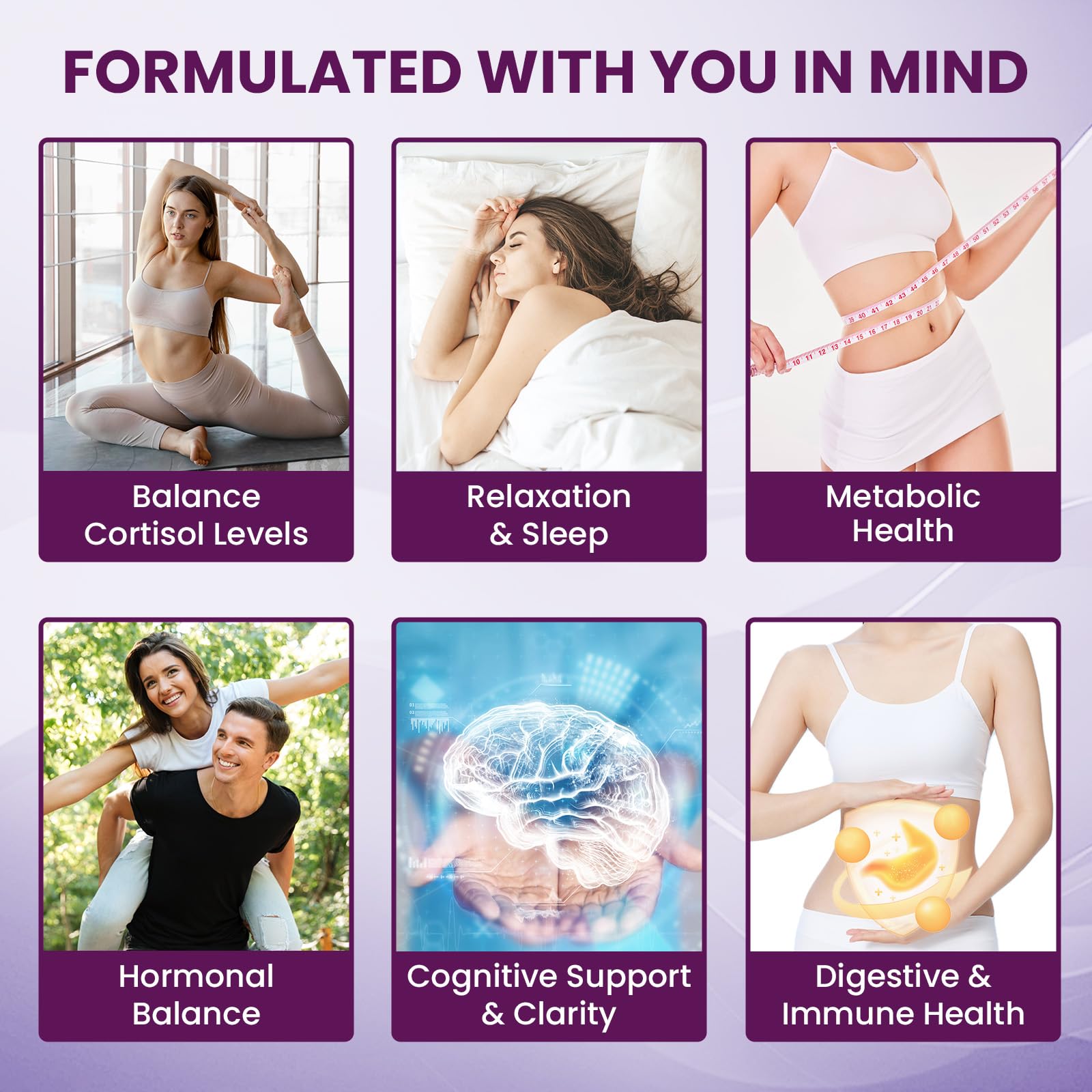 Uniisyunm Cortisol Supplements for Women capsules in hand signify quick daily support.