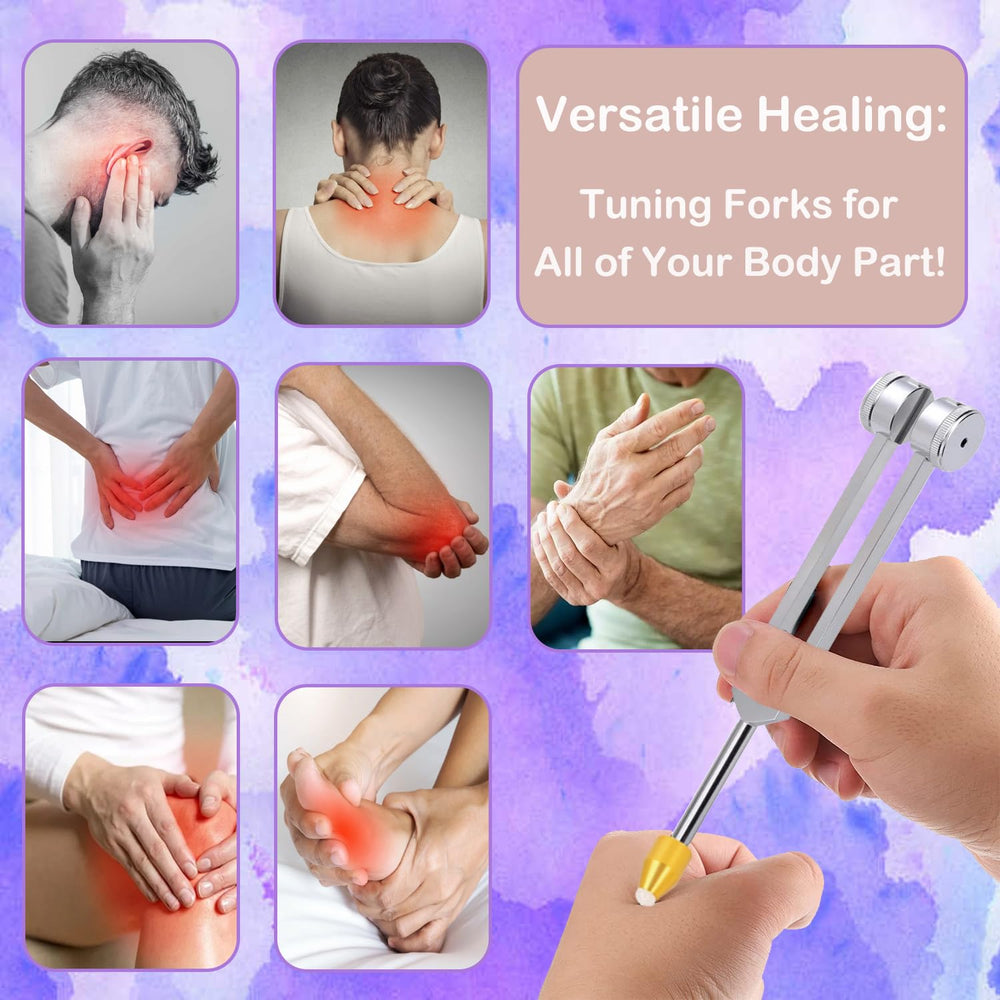 Unimore 384 Hz Yang tuning fork for deep sound therapy sessions.