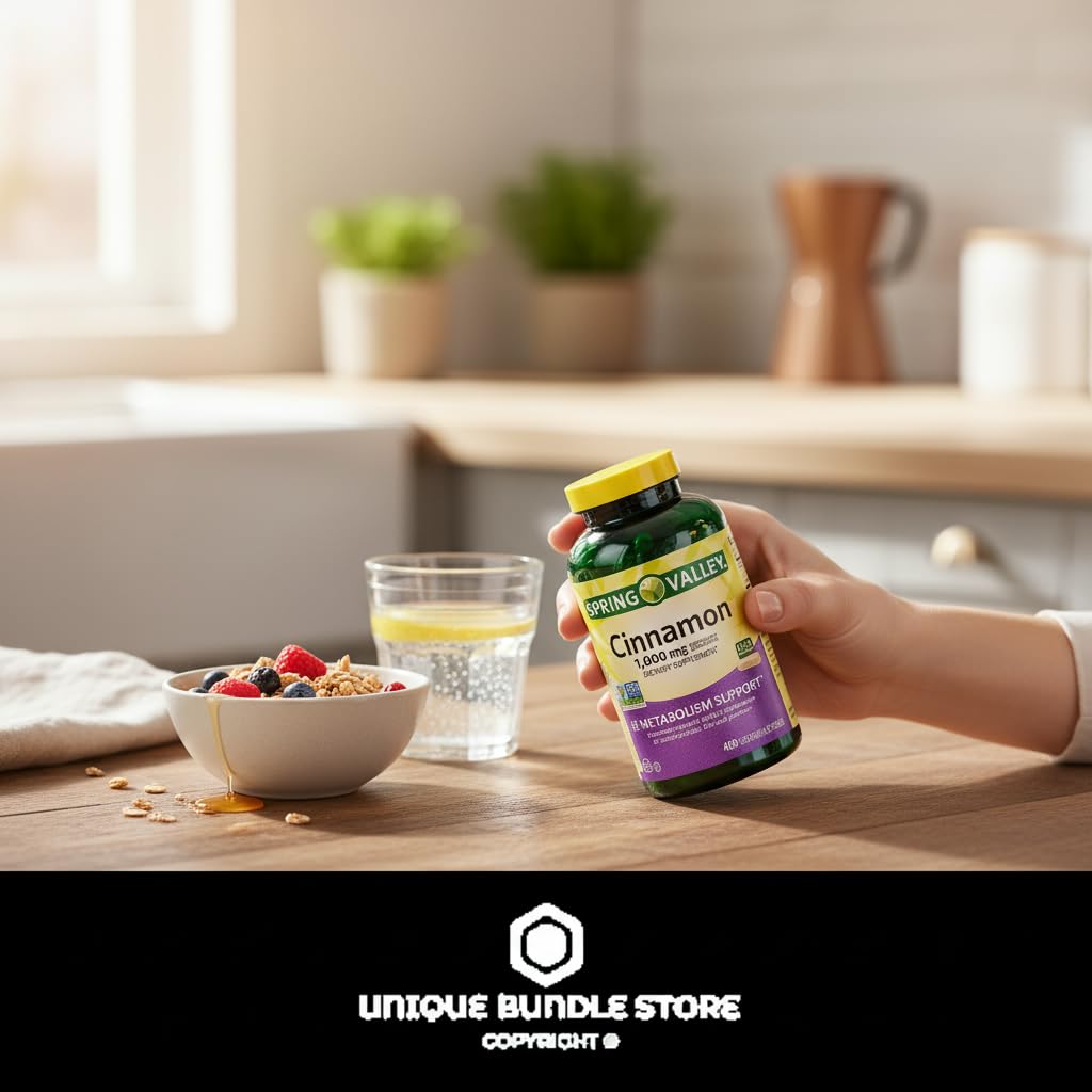 Unique Bundle Store cinnamon non-GMO bottle for clean label dietary choices
