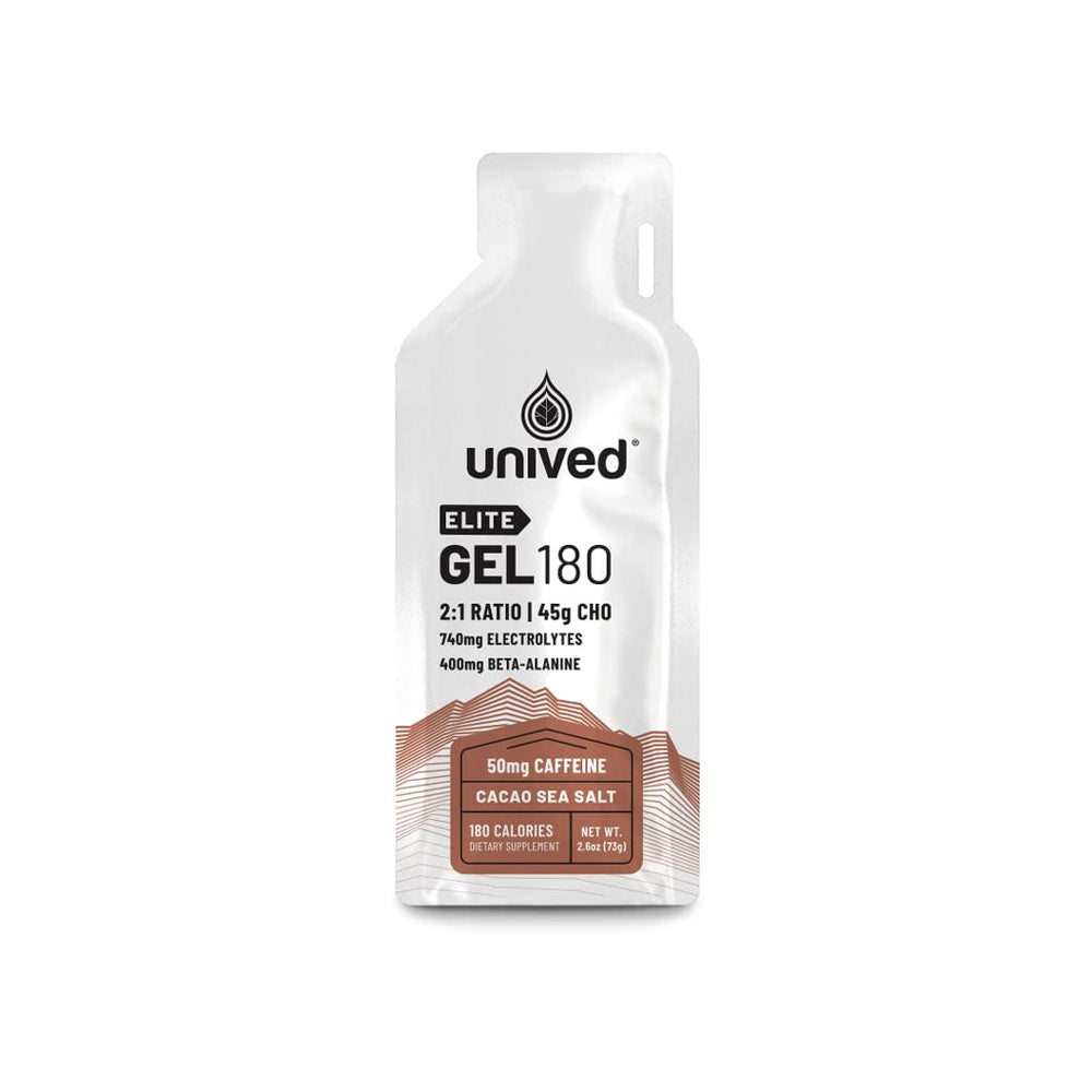 Unived Elite Gel Cocoa Sea Salt pour: quick energy for endurance athletes