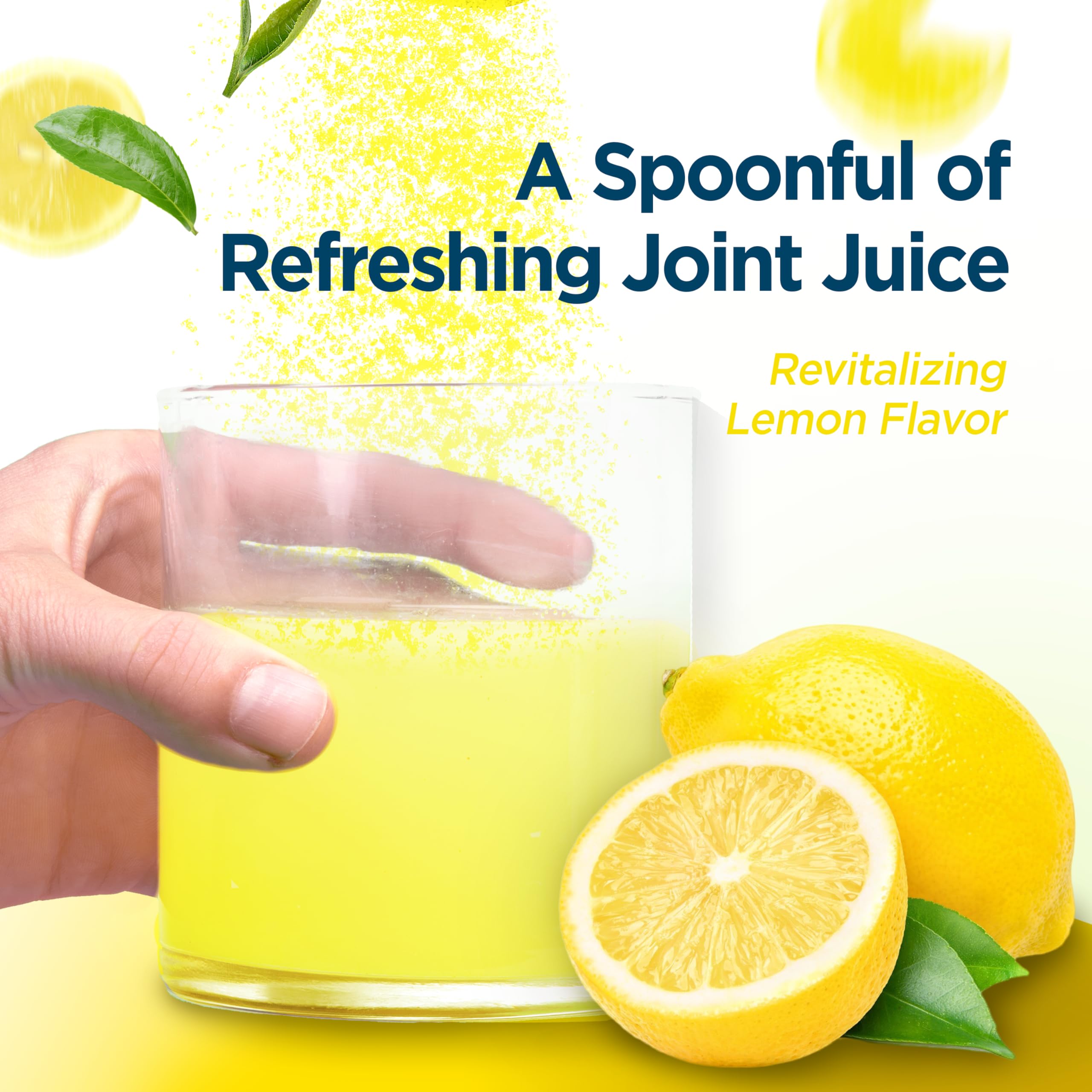 Lemon flavor RegeniCARE canister on kitchen counter supporting daily mobility