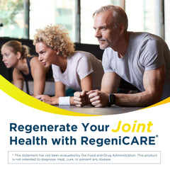 Close-up of Univera RegeniCARE mango canister highlighting premium joint formula