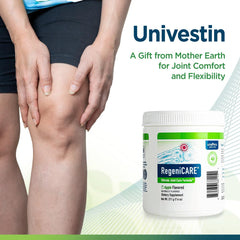 Stirring RegeniCARE powder into water for quick absorption and a refreshing drink