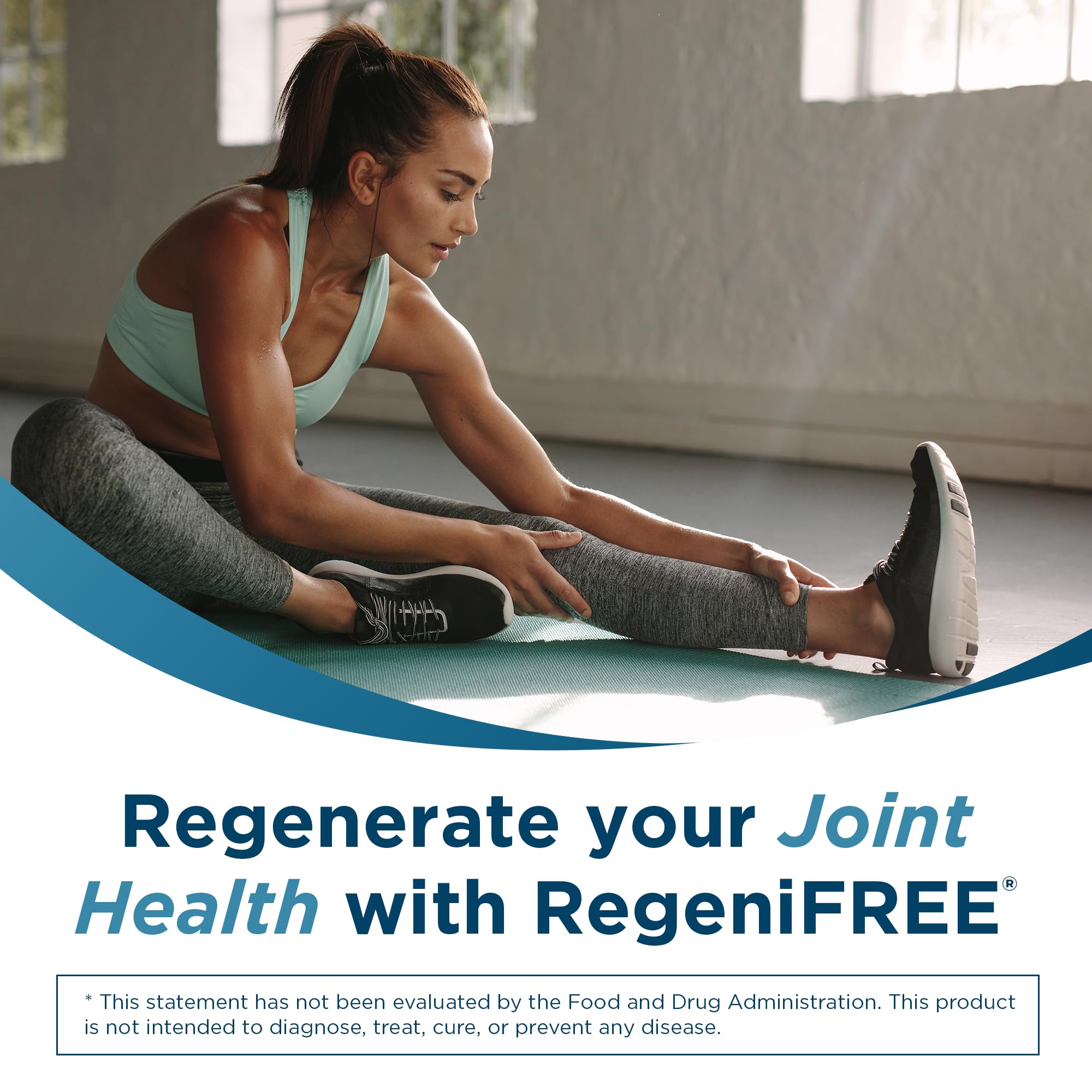 Univera RegeniFREE capsules closeup highlighting plant-based joint care.