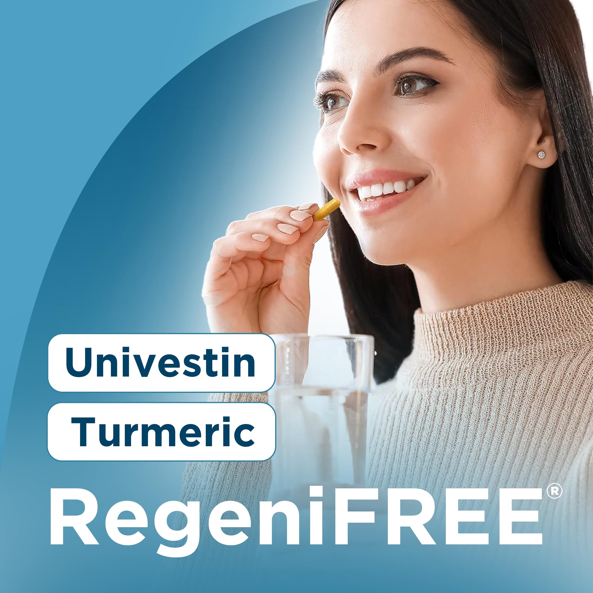 Univera RegeniFREE packaging box suggesting all-natural joint relief.