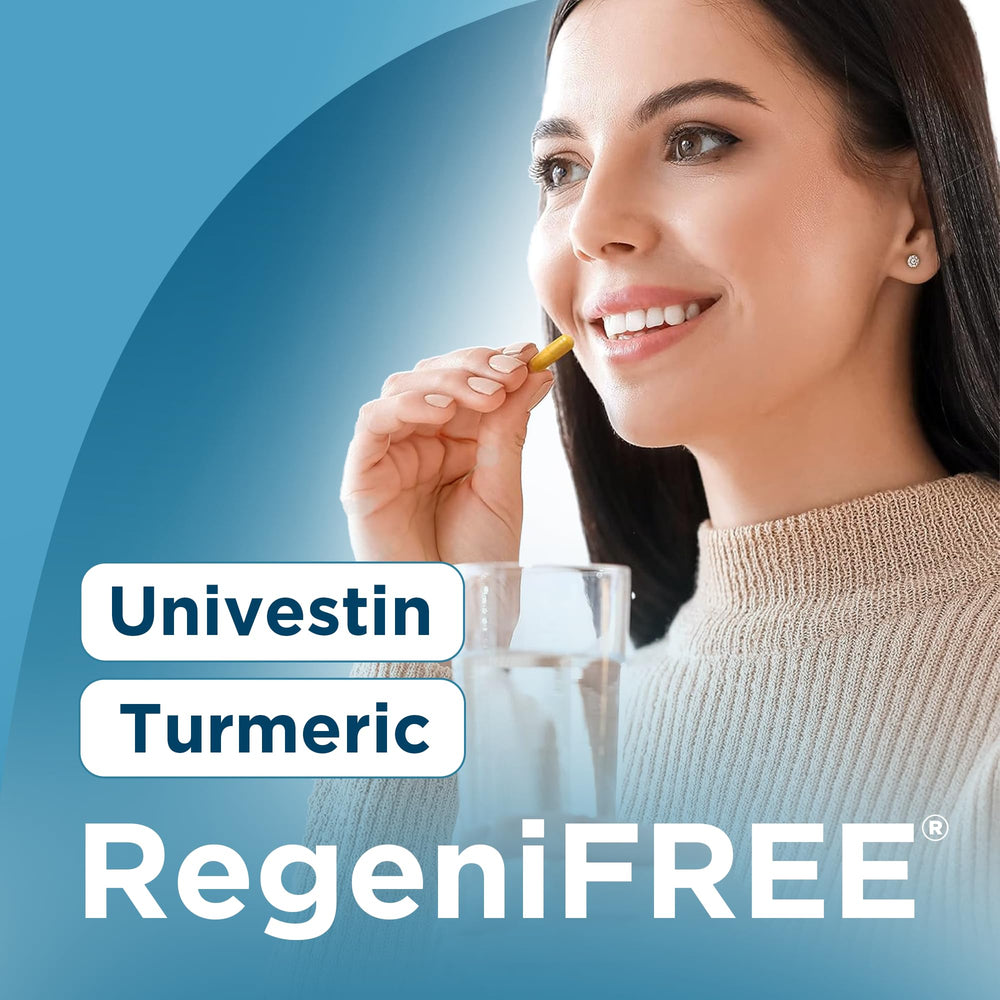 Univera RegeniFREE packaging box suggesting all-natural joint relief.