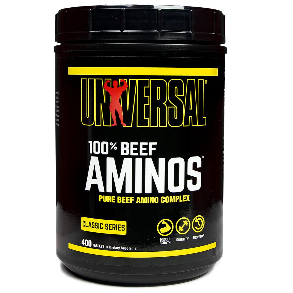 Universal Nutrition 100% Beef Aminos tablet supports recovery and lean gains