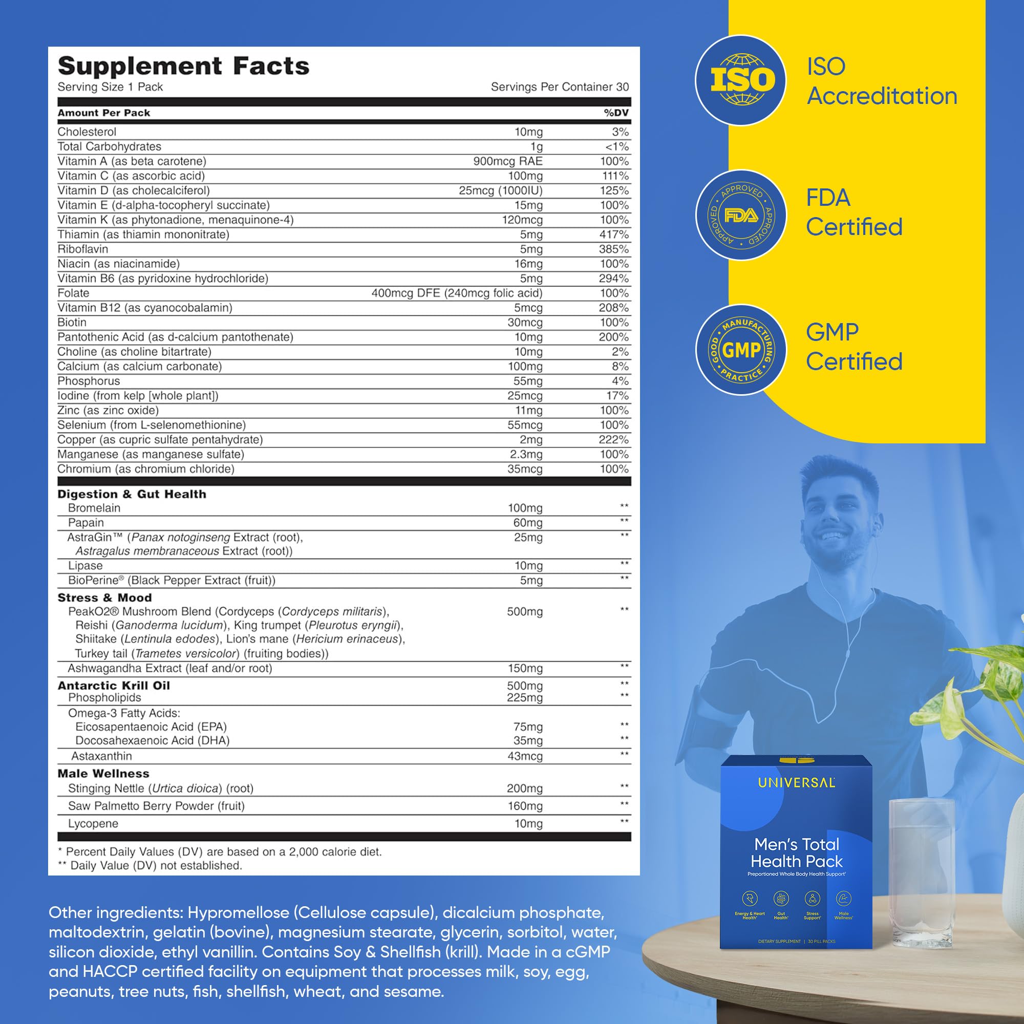 Universal U daily health on-the-go packaging ready for busy mornings