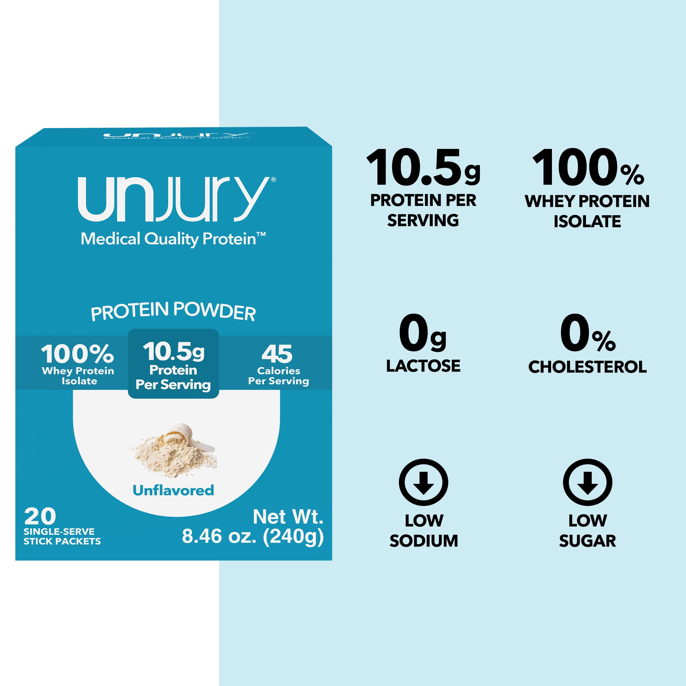 Unjury gluten-free and kosher-certified labeling supports dietary options.