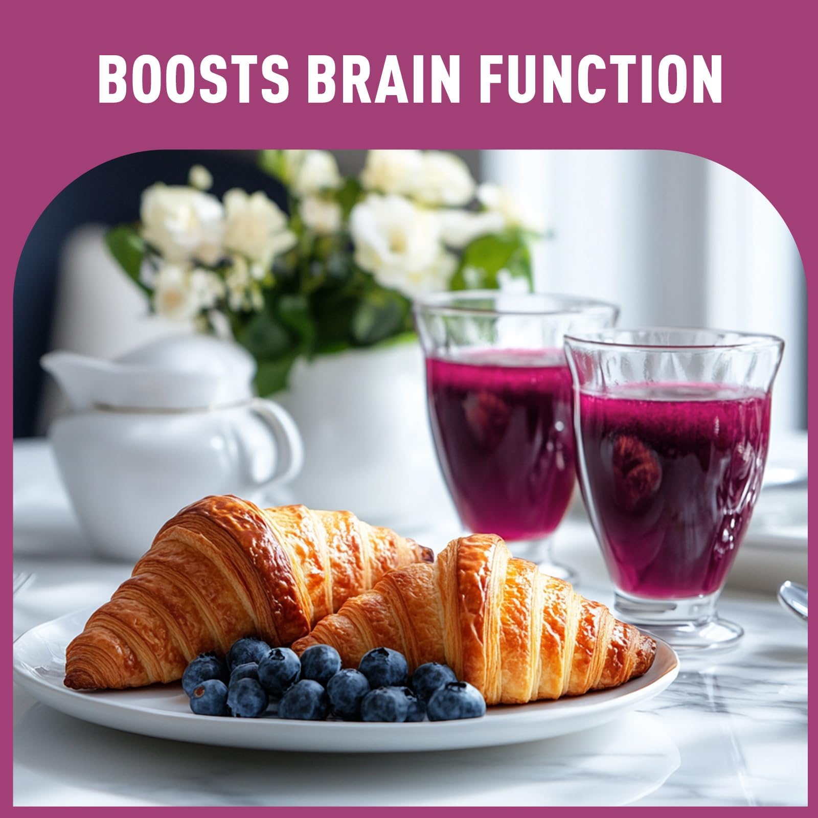 UNLEASH'D ORGANIC Blueberry Powder shown with clean ingredients for everyday use.