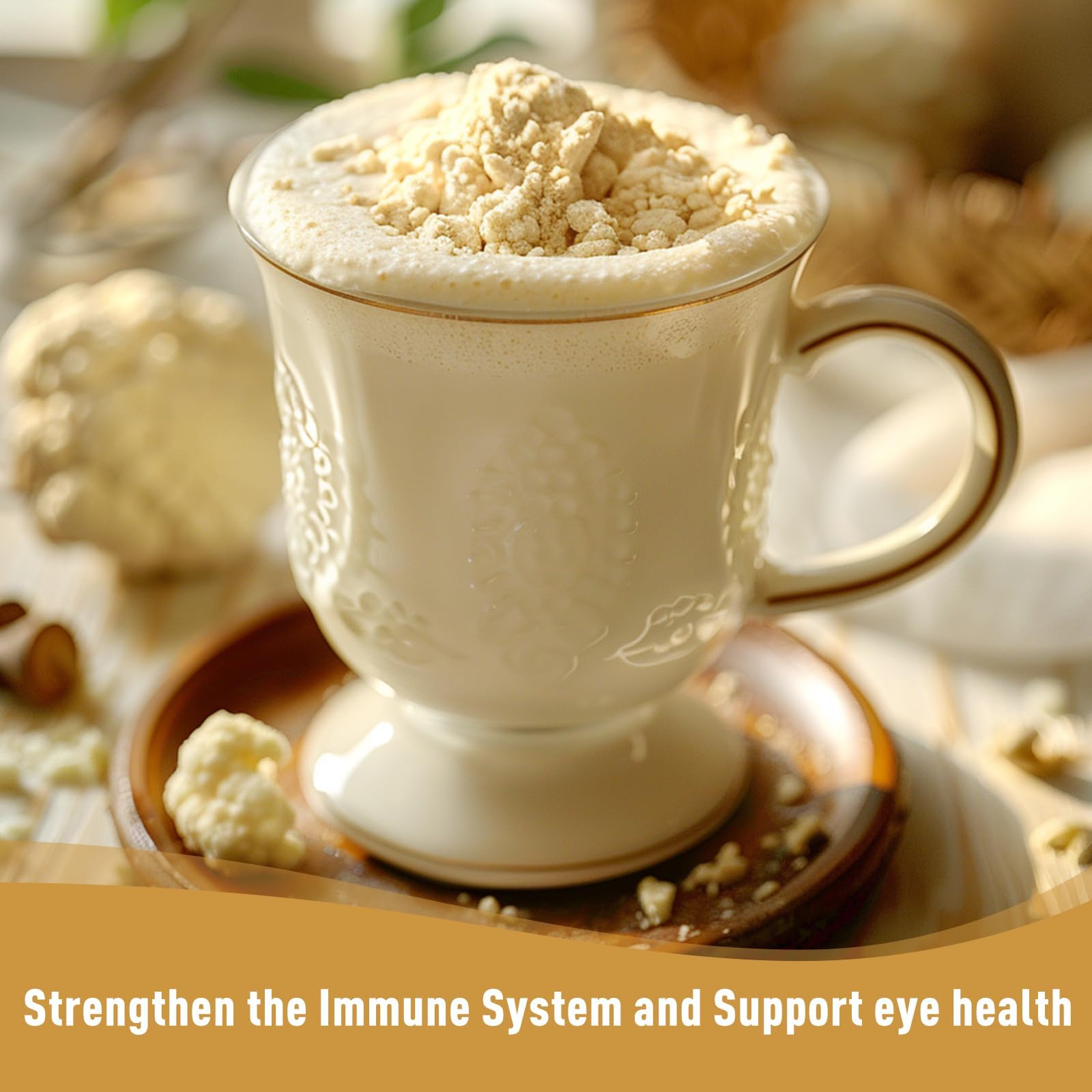 UNLEASH'D Cauliflower Powder clean label shows 100% organic ingredients.