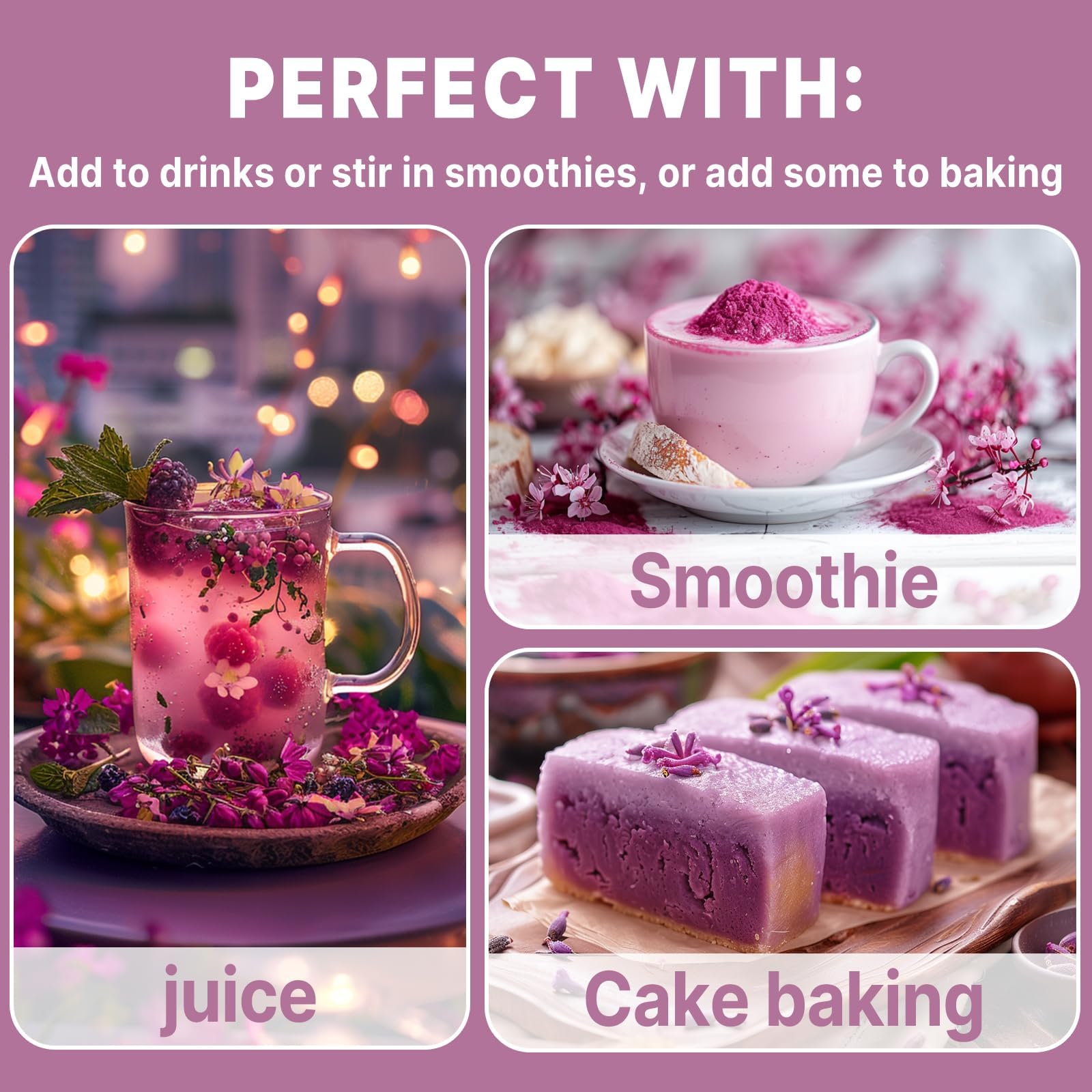UNLEASH'D ORGANIC mulberry juice powder in hot water—quick energizing drink