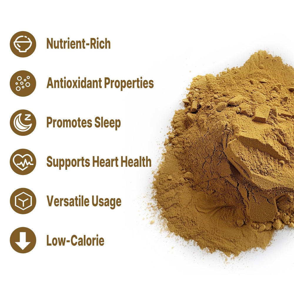 UNLEASH'D ORGANIC Passion Flower Extract Powder spoon-dispense showcasing convenient daily dose.