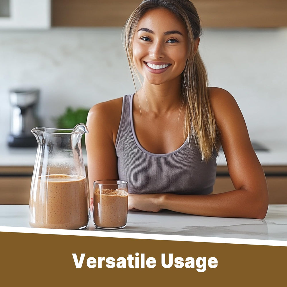UNLEASH'D ORGANIC Passion Flower Extract Powder in tea or smoothie preparation for calming moments.