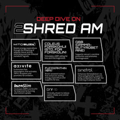 Unmatched 2Shred PM packaging emphasizes stress balance and rest support.