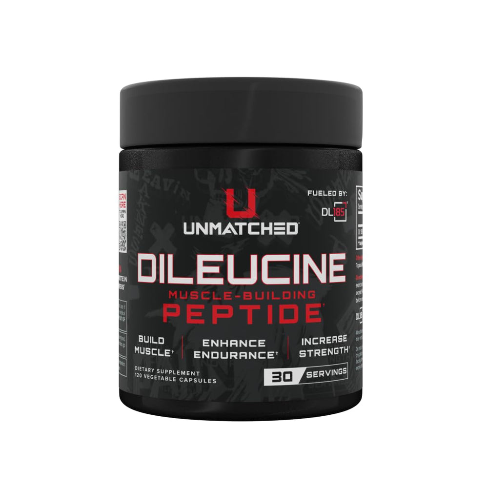 Unmatched Dileucine bottle pour showing easy daily servings for recovery support.
