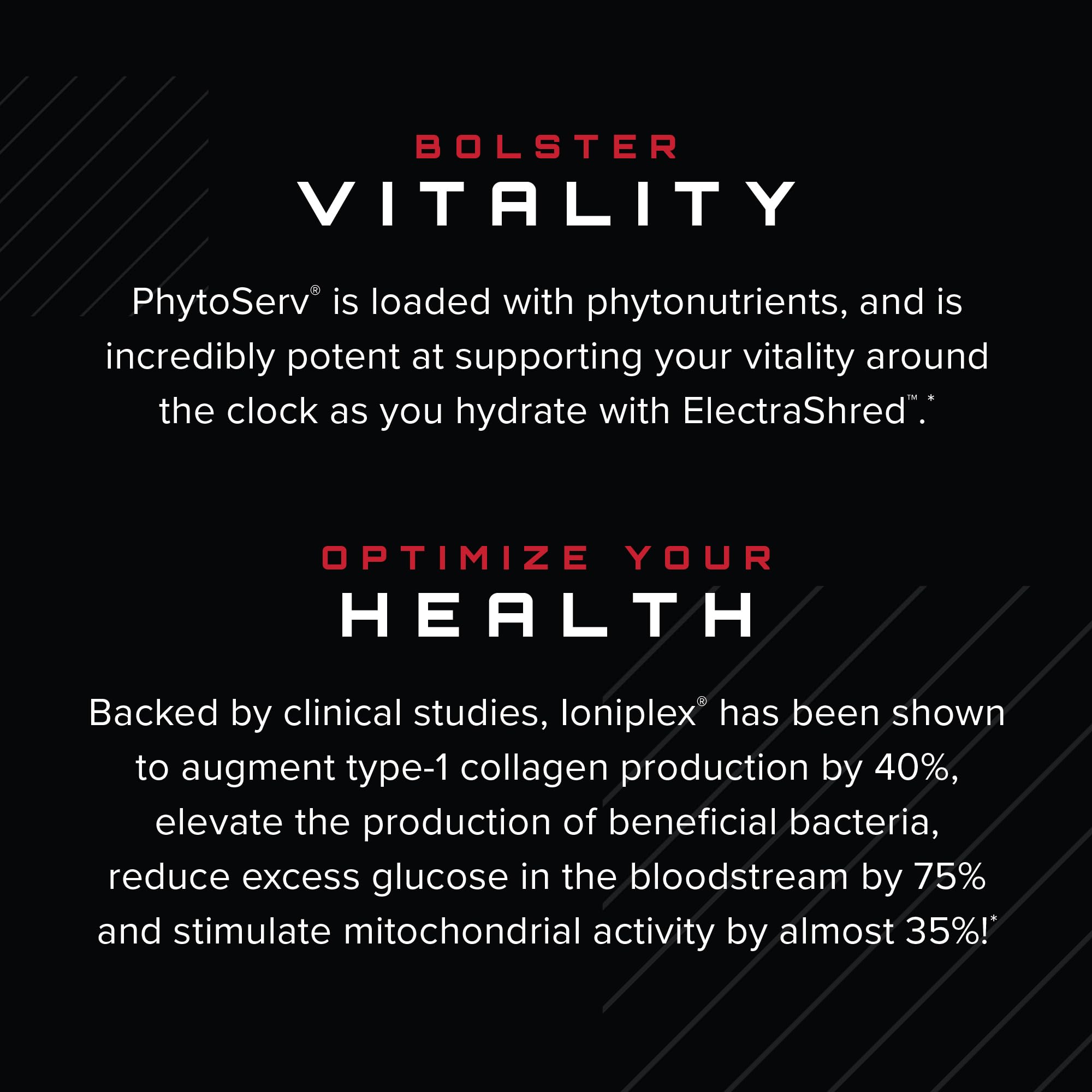 Closeup of Electrashred label highlighting natural flavors and testing.