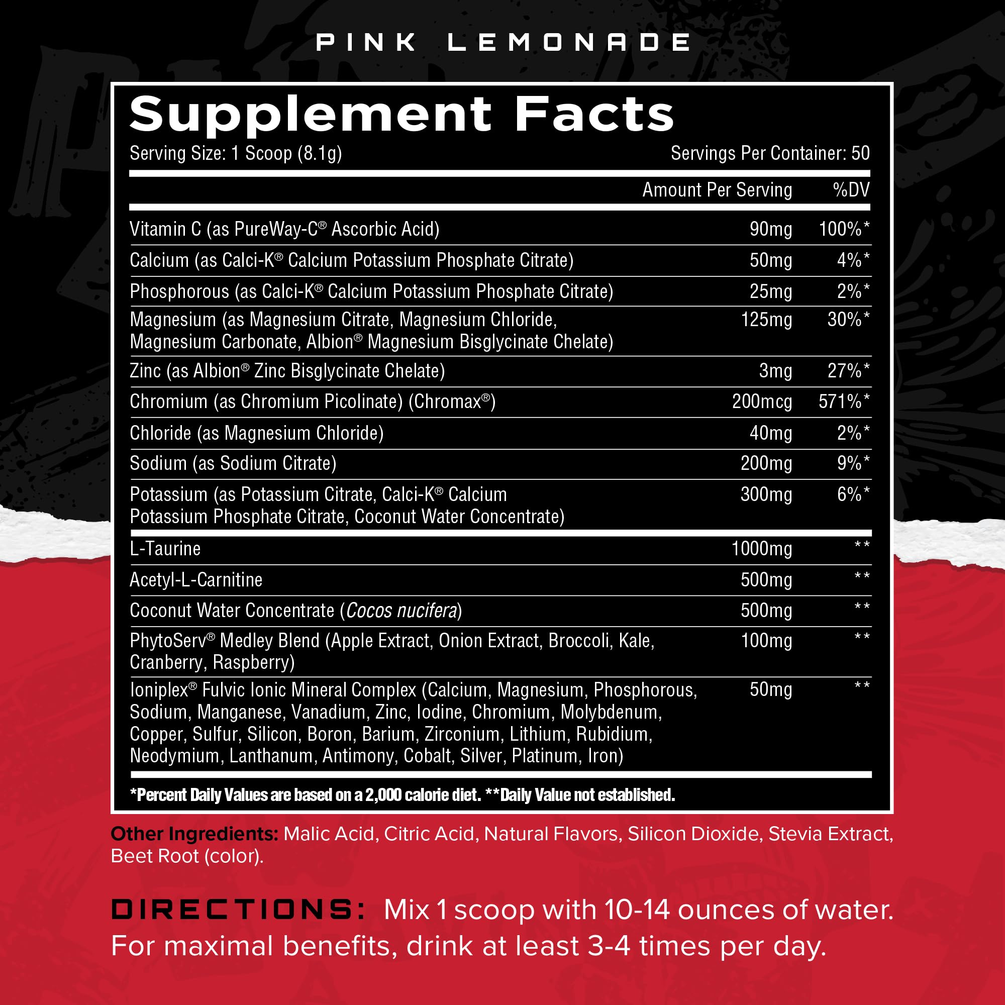 Electrashred powder scoop showing portable, non-stim electrolyte source.
