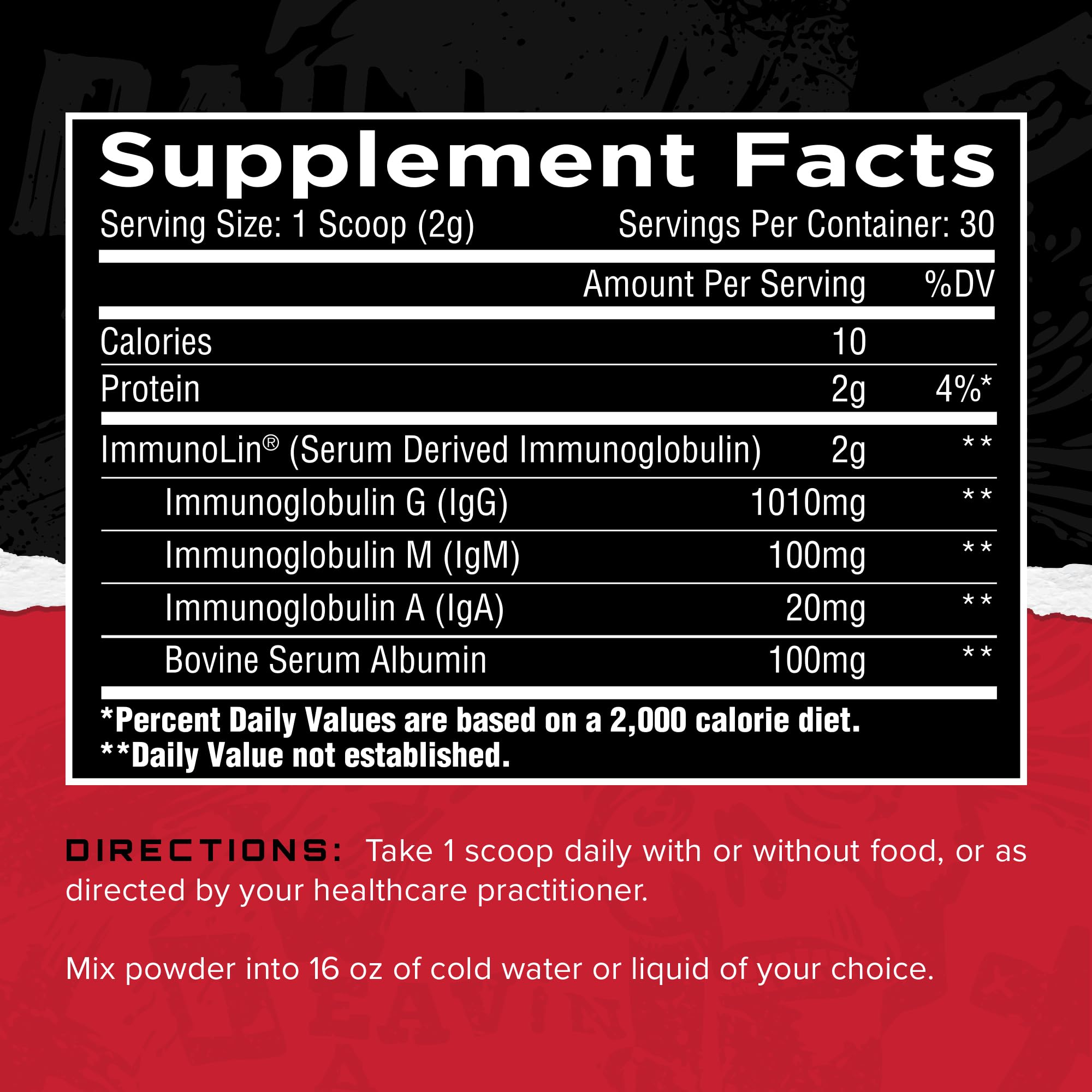 Pouring Unmatched Immuno-IGG powder for convenient gut and immune support.