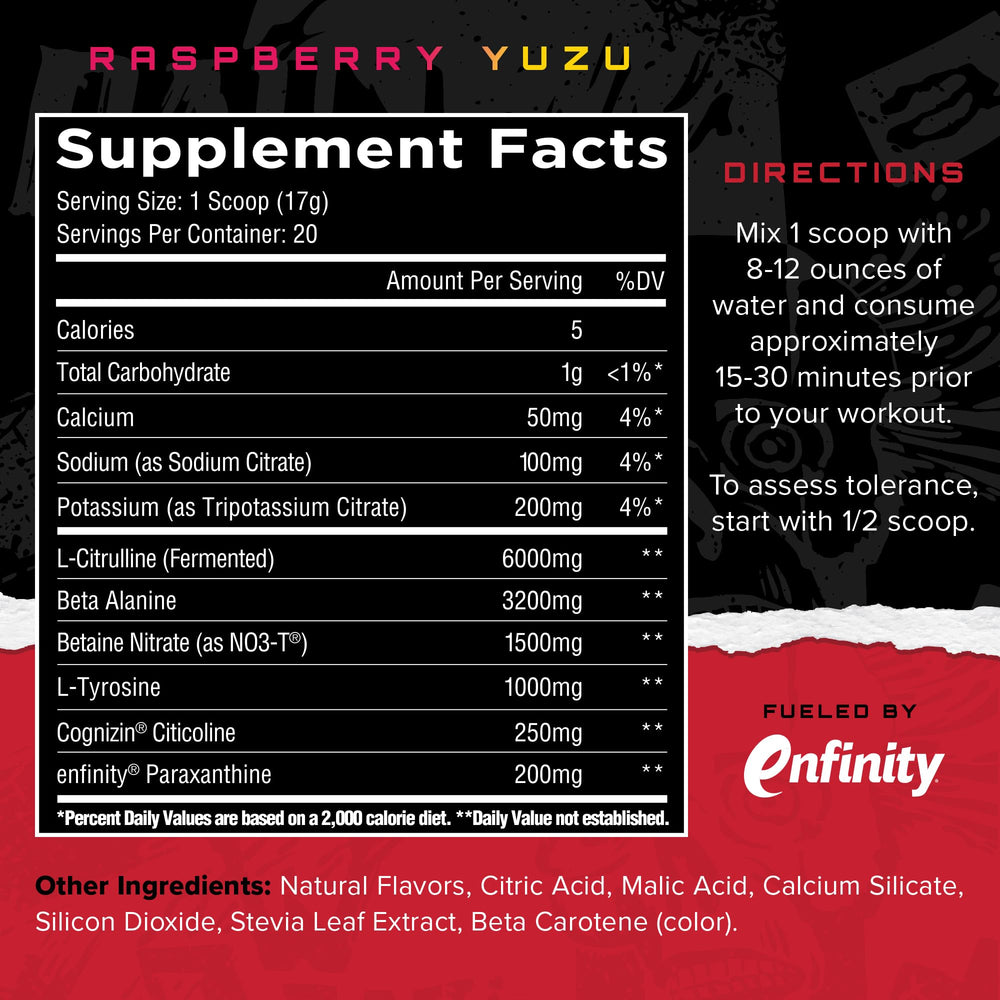 Unmatched Outlier pour action showing Raspberry Yuzu flavor and smooth mix