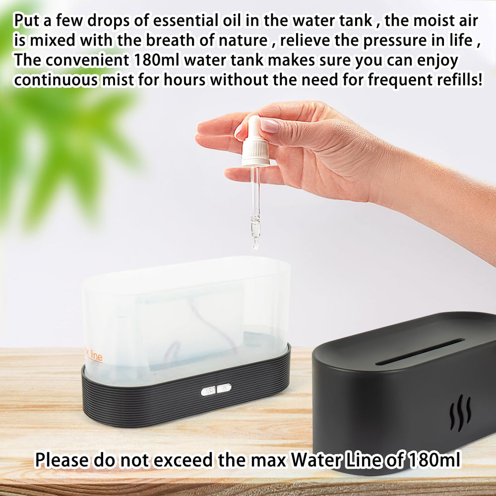Unoutur Flame Diffuser 180ml water tank for extended aroma sessions