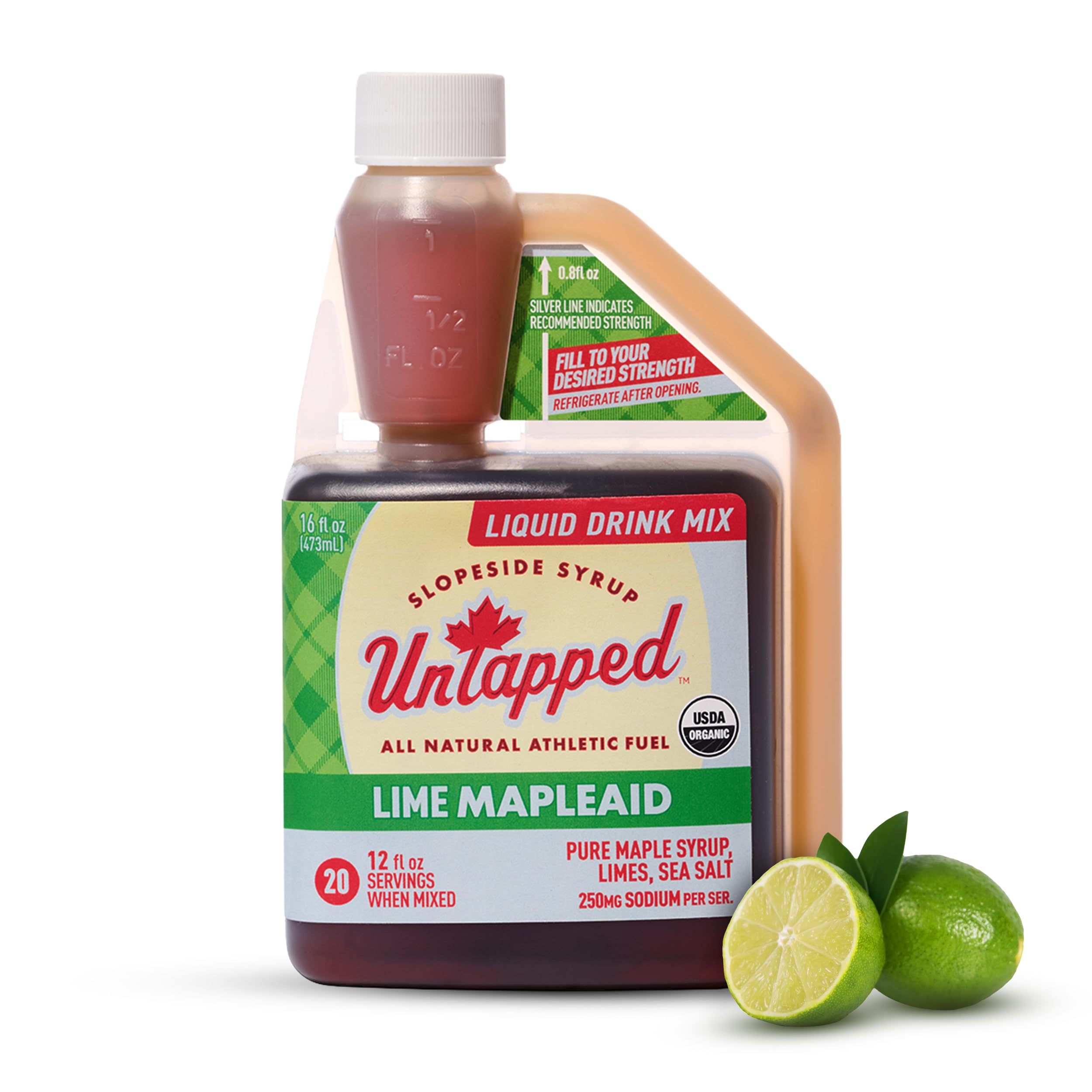 Untapped Lime Mapleaid bottle for workout hydration