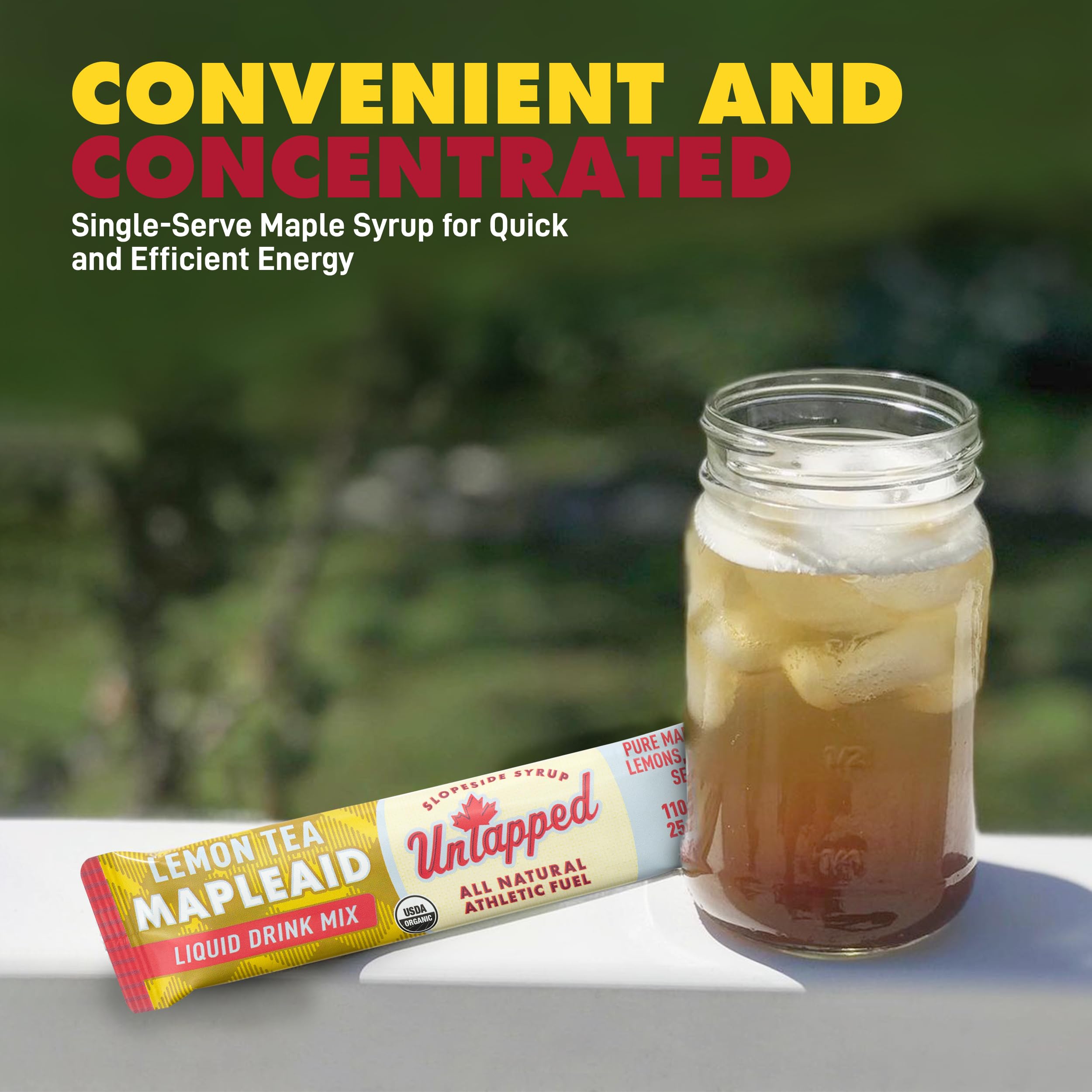 Untapped Mapleaid on-the-go pack for quick hydration during races.
