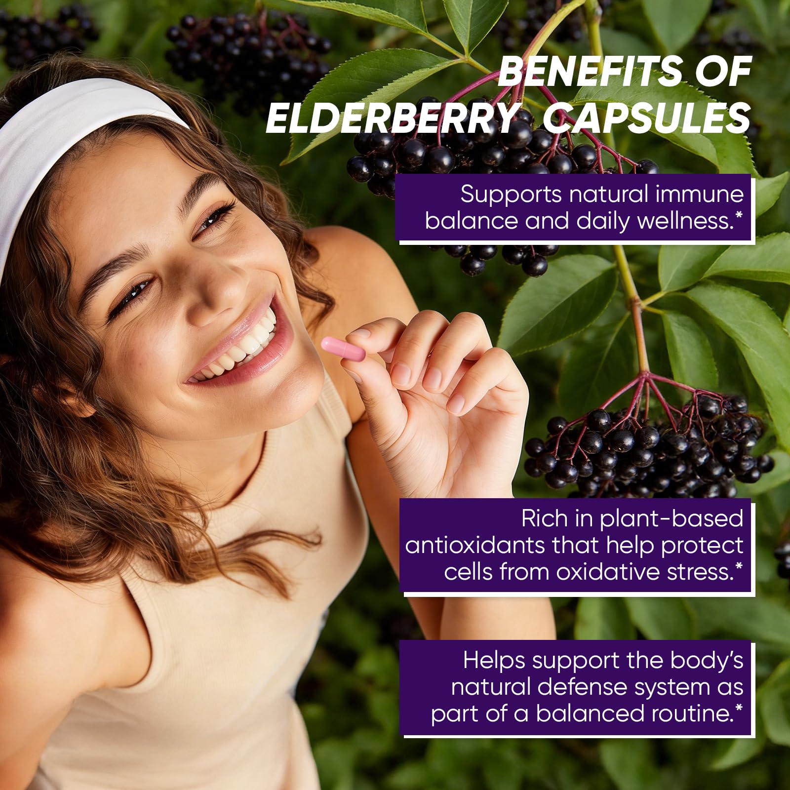 UOZXIL Elvera capsules close-up highlights convenient daily dosing