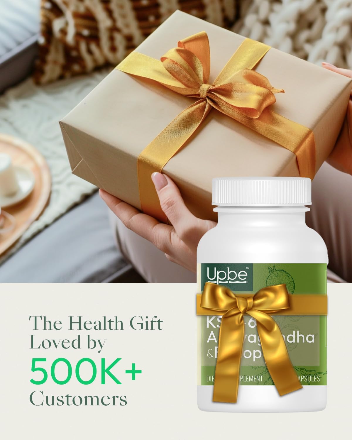 Upbe Ashwagandha gift box suggesting a wellness present