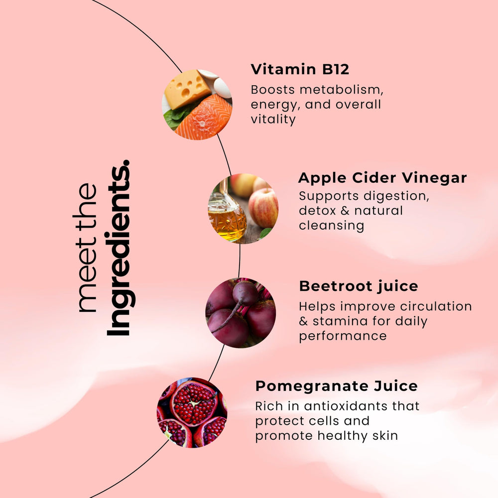 Up&Down gummies with beet and pomegranate visuals suggesting antioxidant support.