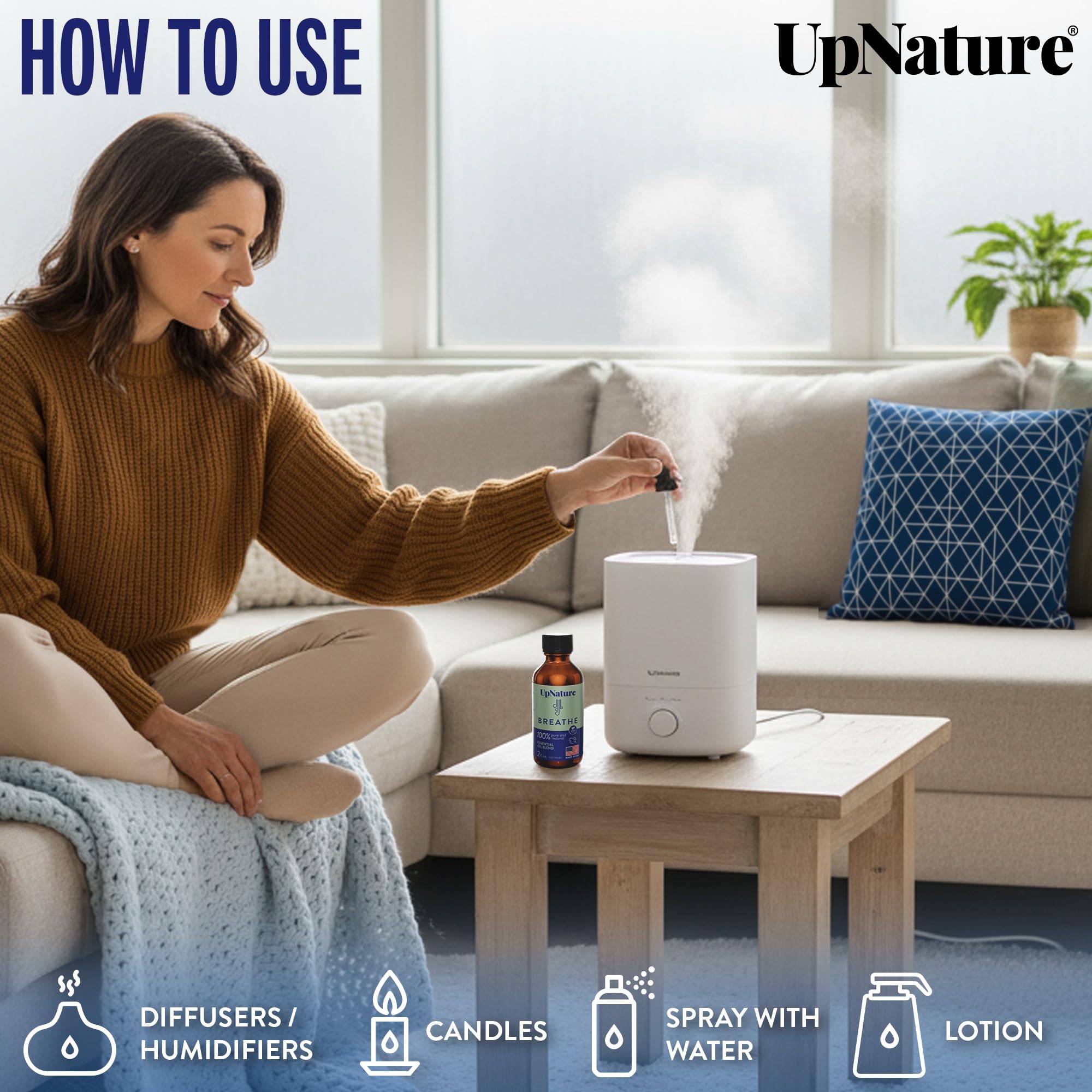UpNature Breathe lemon peel image for bright, uplifting diffusion.