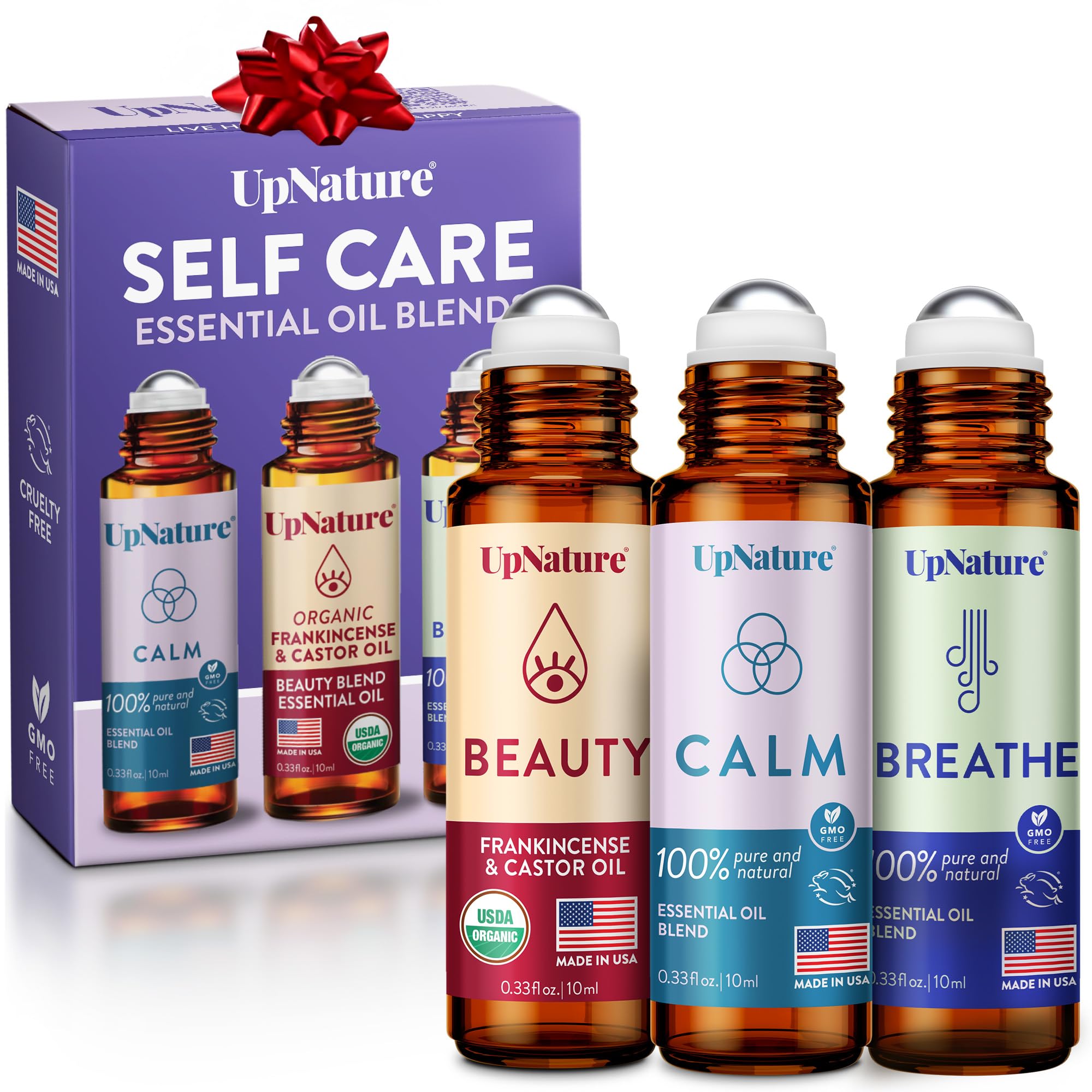 UpNature Breathe roll-on bottle for on the go refreshment and balance