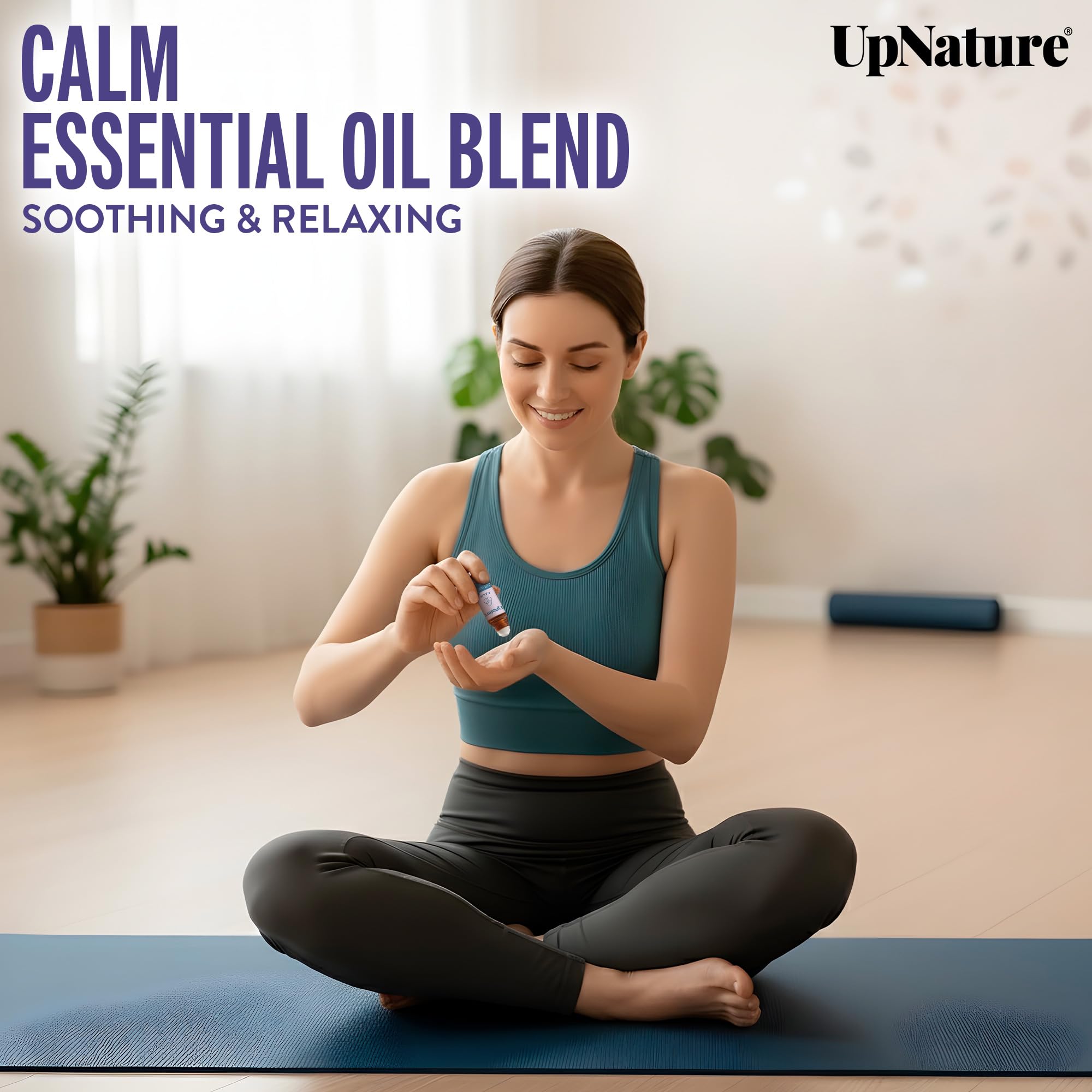 UpNature Calm roll-on box designed for soothing moments anywhere
