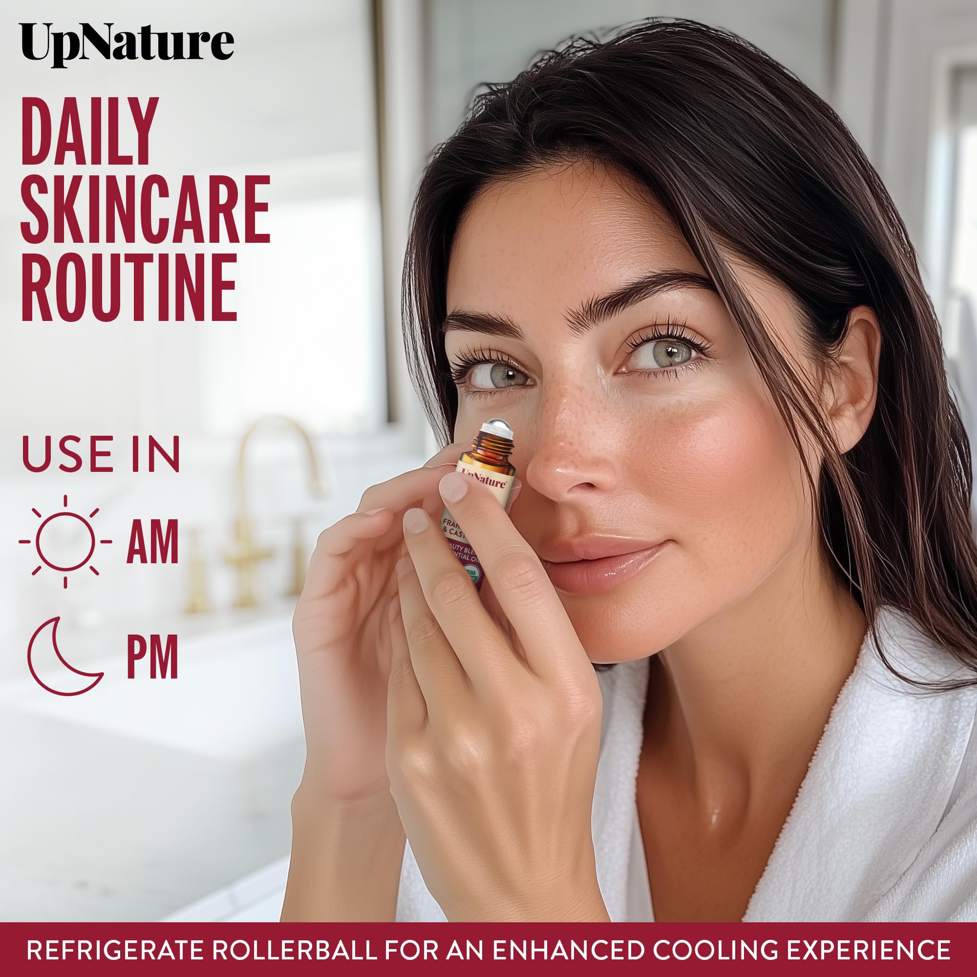 UpNature organic ingredients only roller for a pure beauty routine