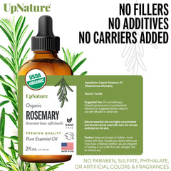 UpNature rosemary herb leaves show natural source for skin and hair routines