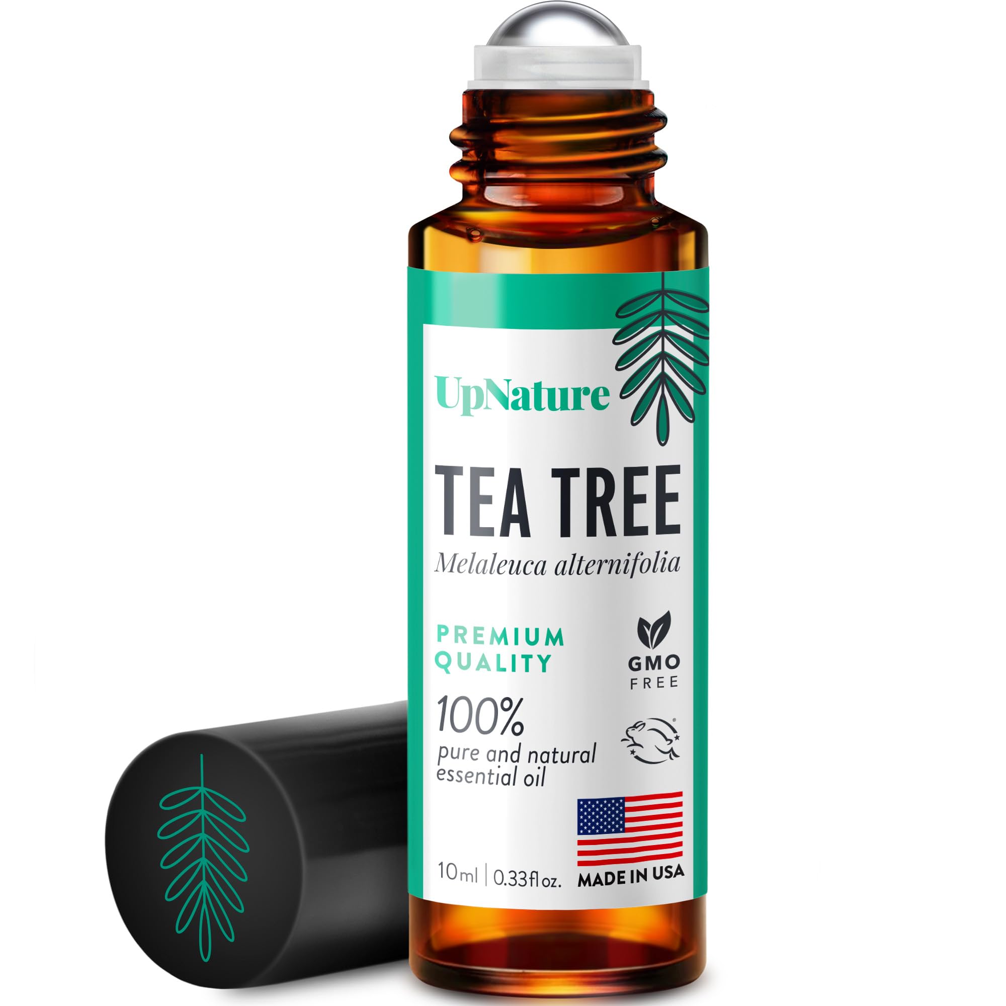 UpNature Tea Tree Roll-On bottle for on-the-go skin care and clarity