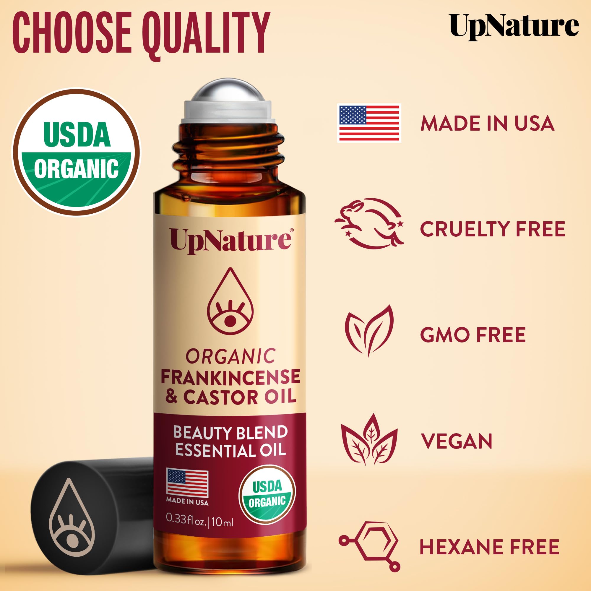 UpNature travel-friendly eye roller supports discreet skincare anywhere