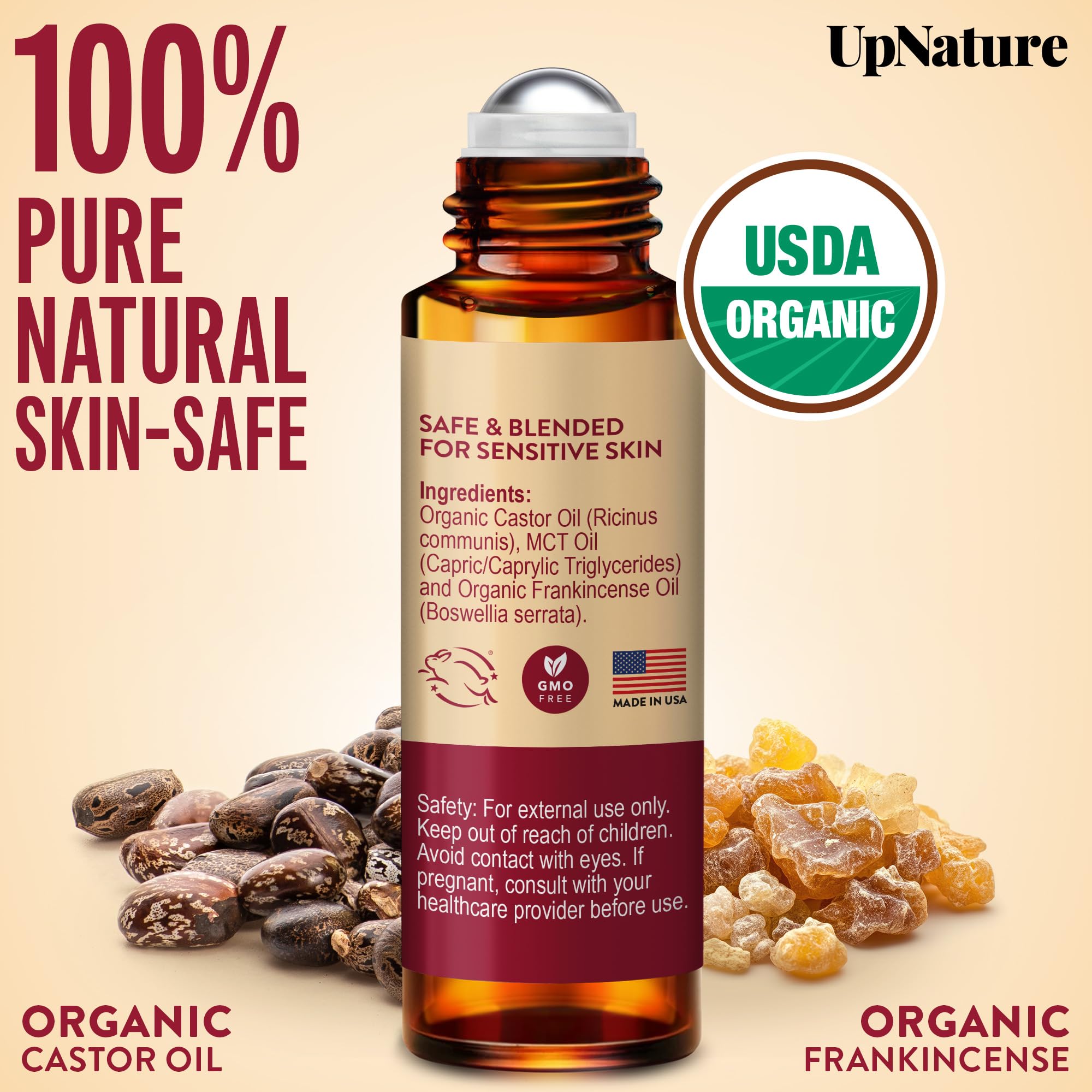 UpNature under-eye skin nourishment suitable for all skin types with natural oils
