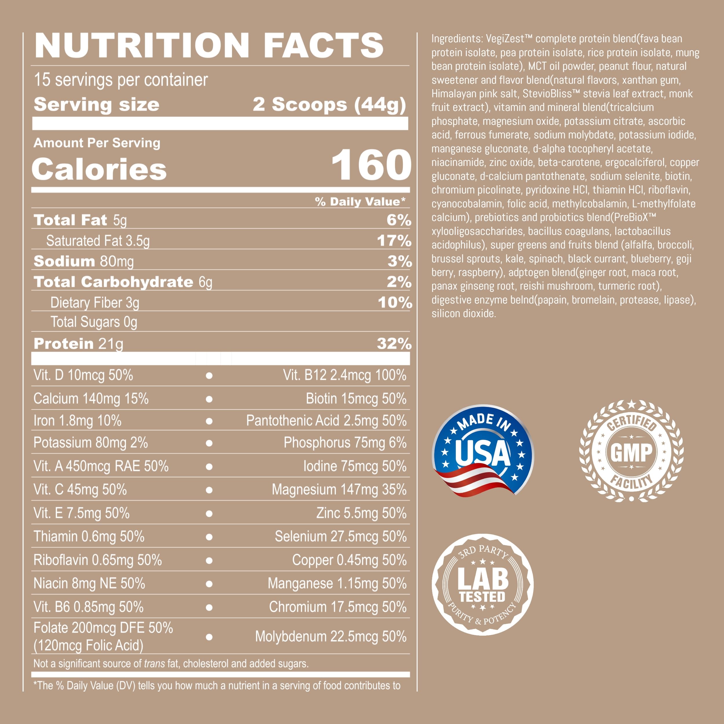 UpNourish shake poured with plant milk, ideal for easy breakfasts