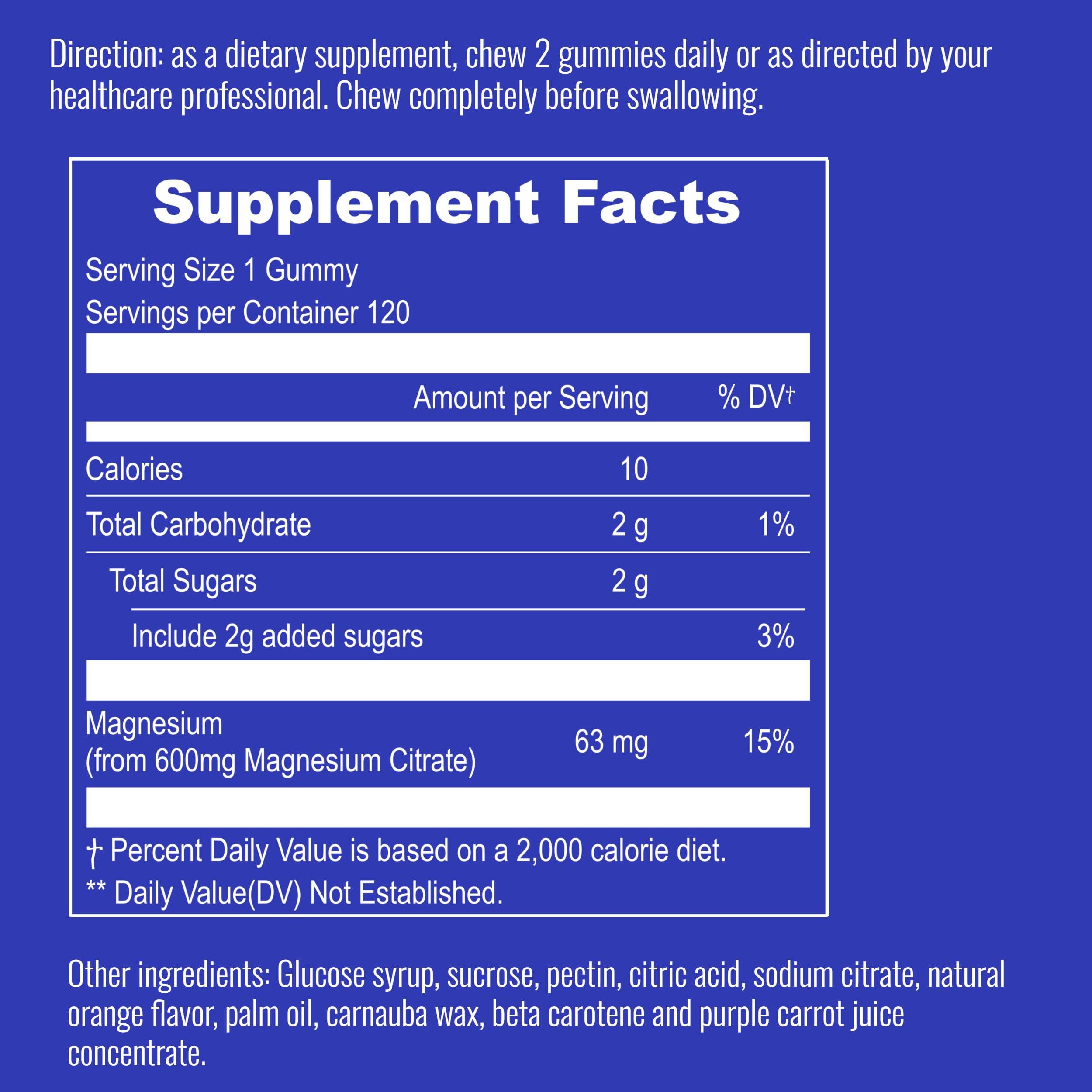 UpNourish Magnesium Gummies packaging shows non-GMO certification