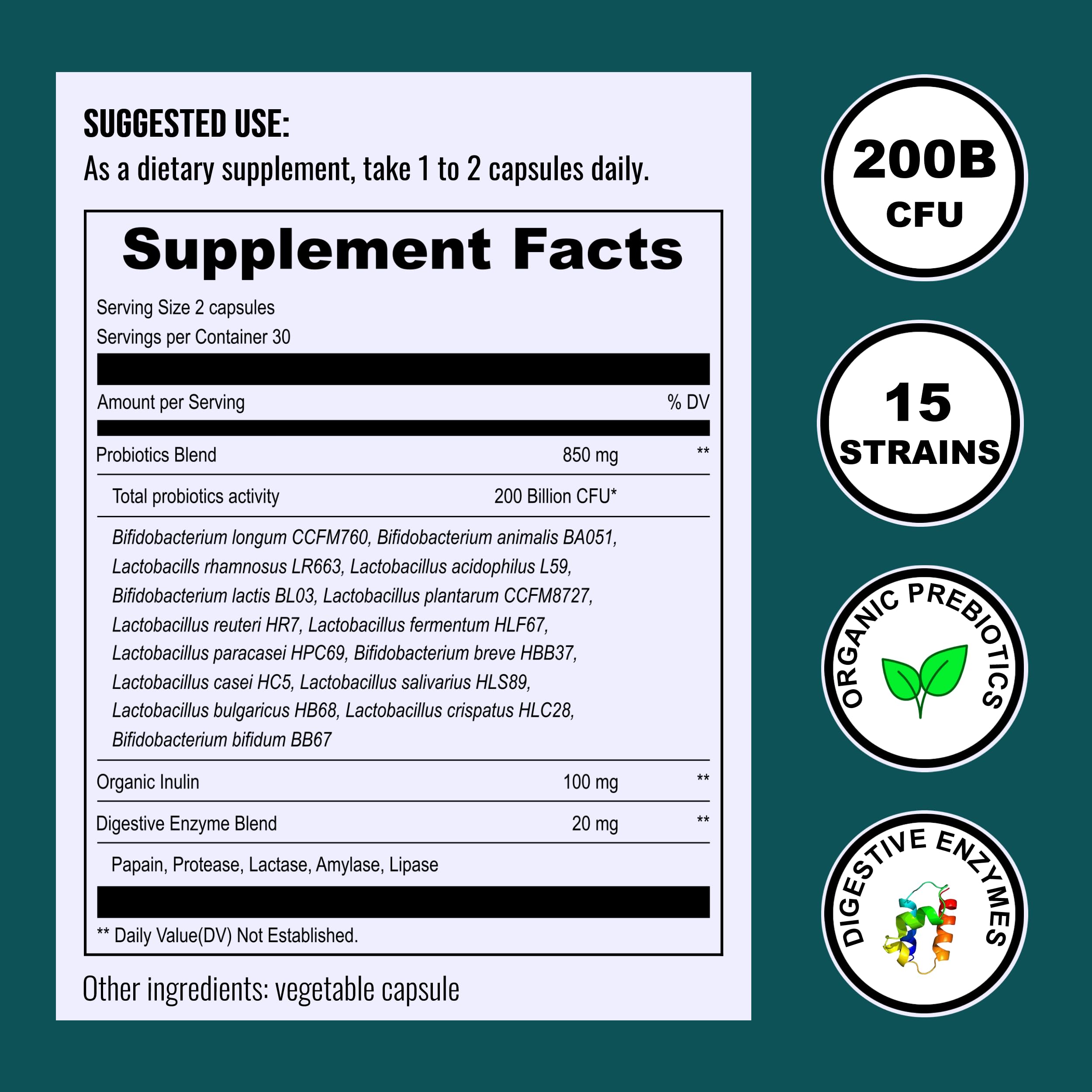 UpNourish Probiotics vial seal close-up indicating freshness.