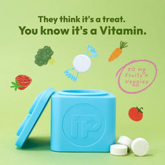 Upright Nutrition fruit-punch flavor image highlights appealing taste for kid-friendly daily vitamins.