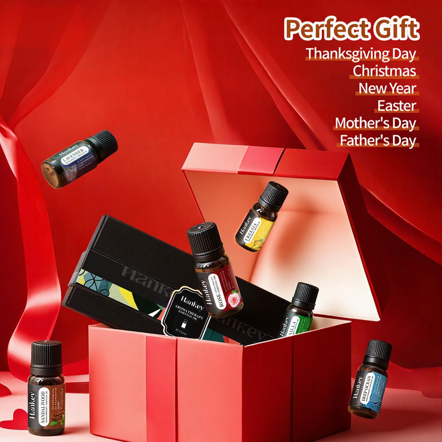 UPsyussa Gift packaging box highlighting premium essential oils