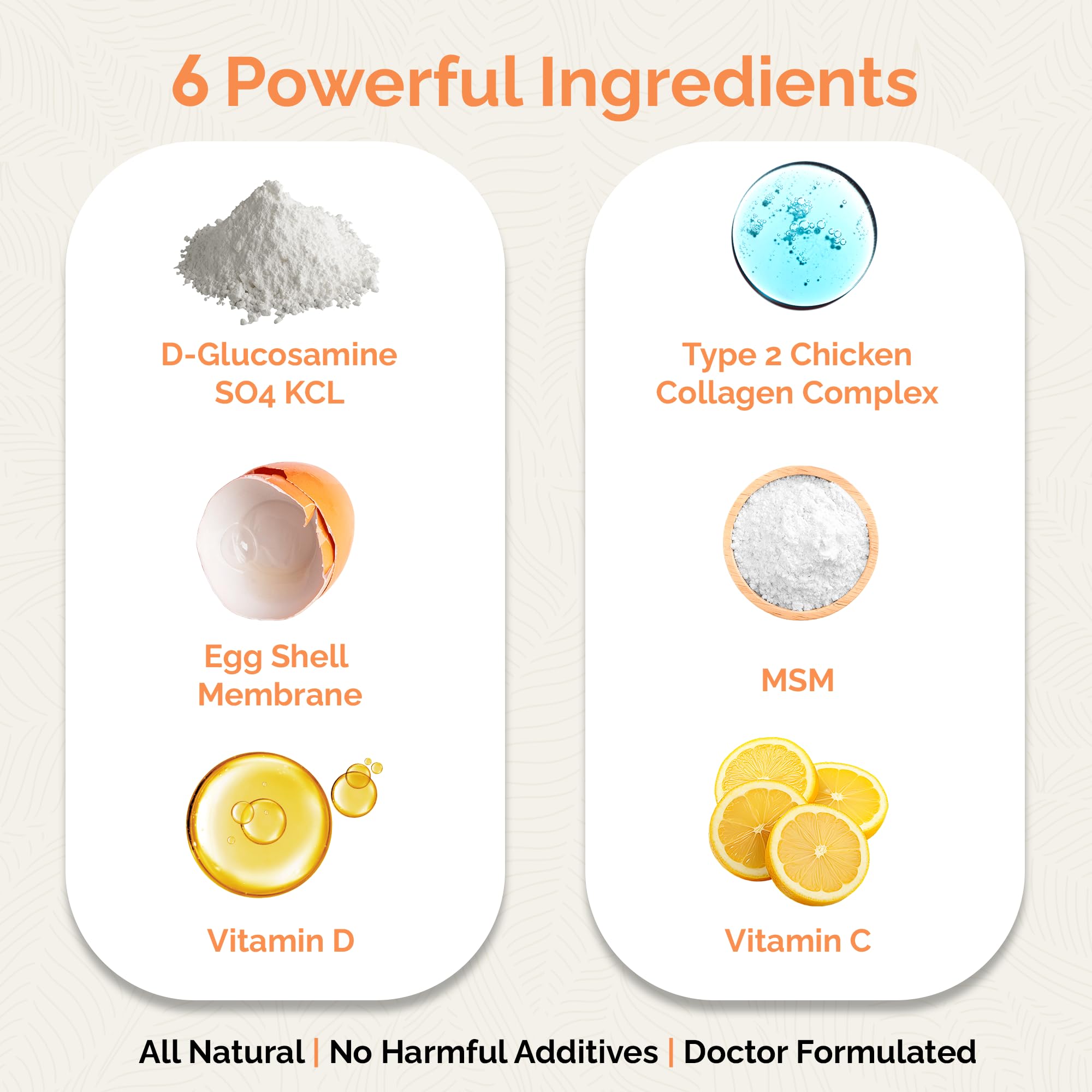 UpWellness Cartilage Revive eggshell membrane conveys natural joint construction support.