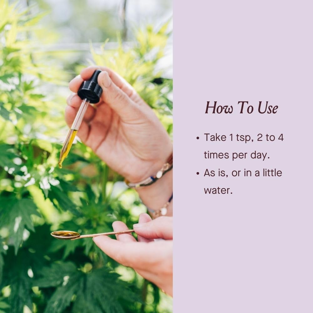 Urban Moonshine Simmer Down organic herbs emphasize mood support and nervous system comfort.