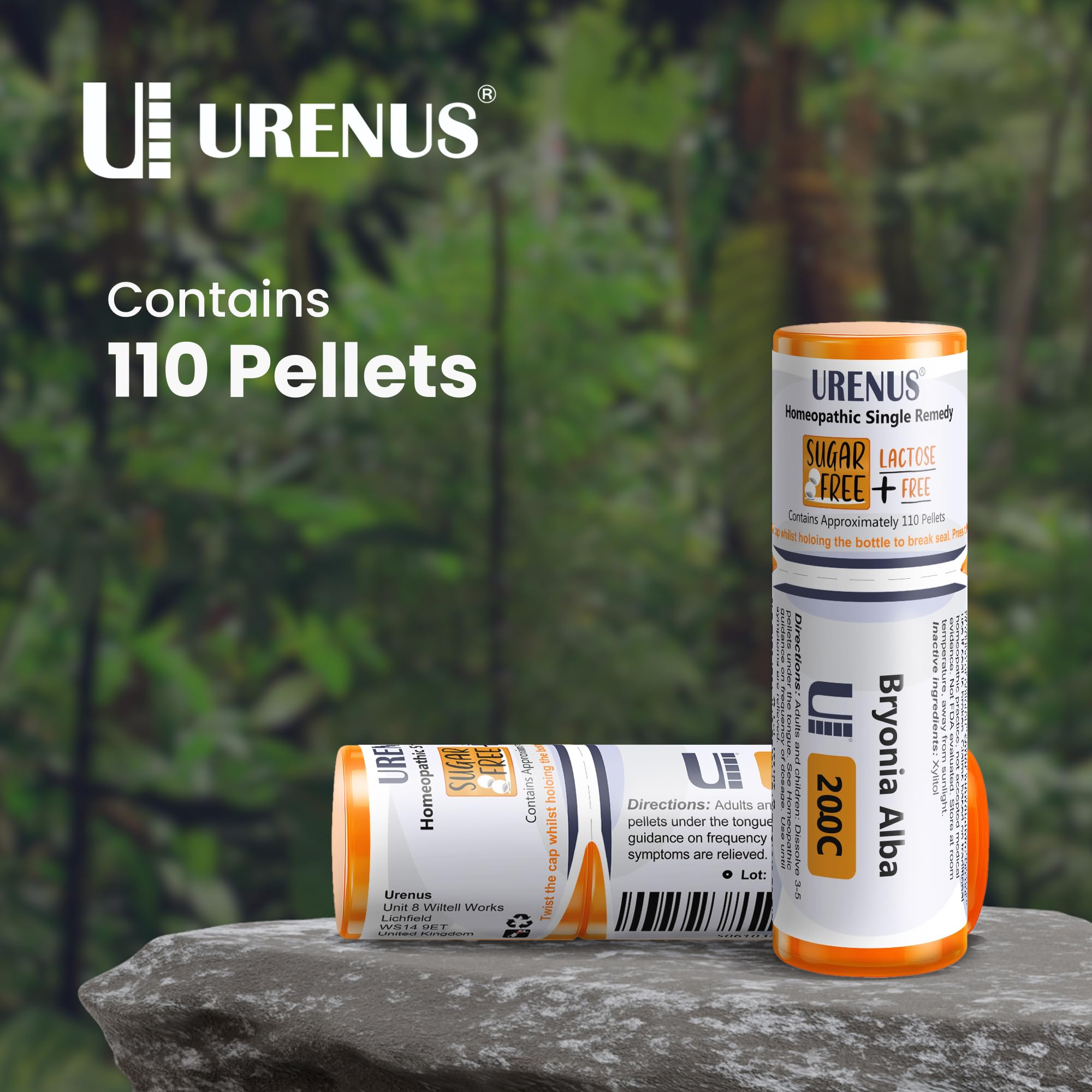 Detail of the Urenus dispensing button ensuring hygienic one-pellet dosing