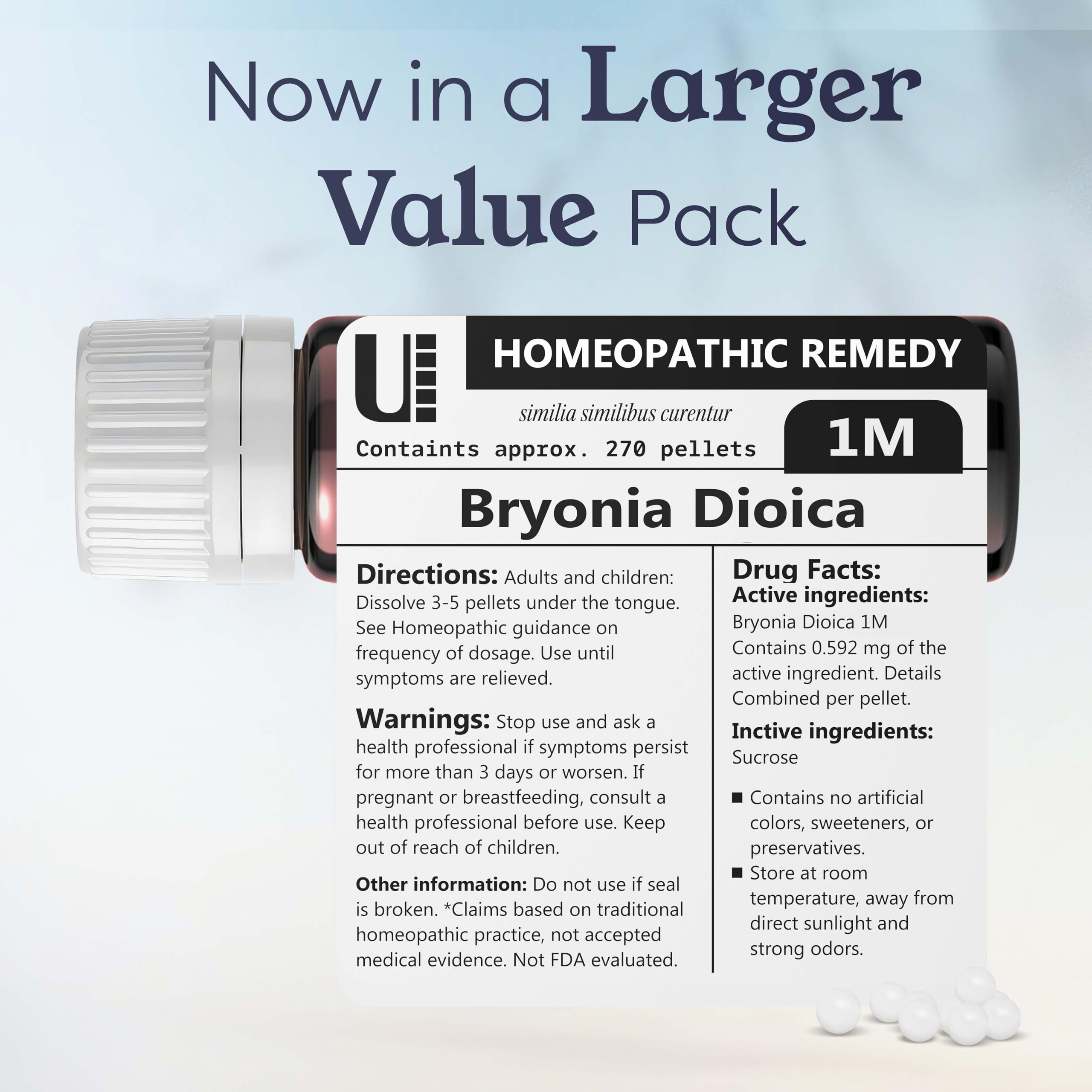 Product packaging emphasizes natural, additive-free homeopathic remedy.