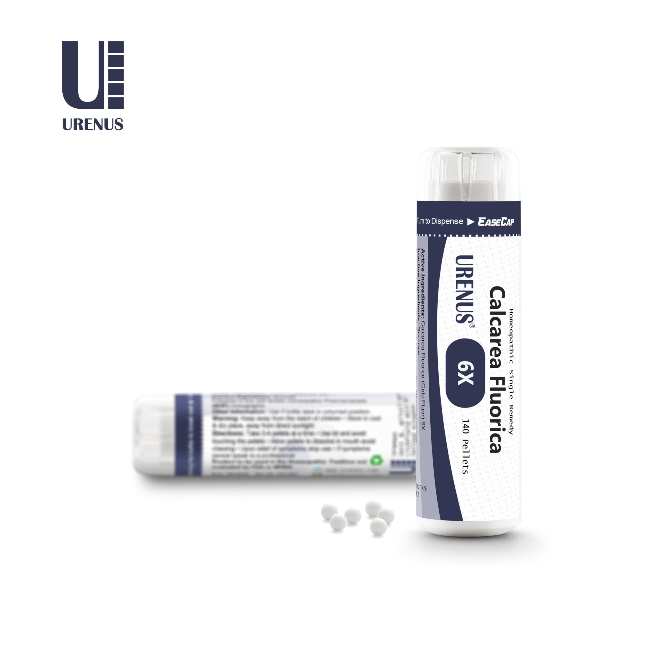 Urenus Calcarea Fluor bottle with water, easy dosing ritual.